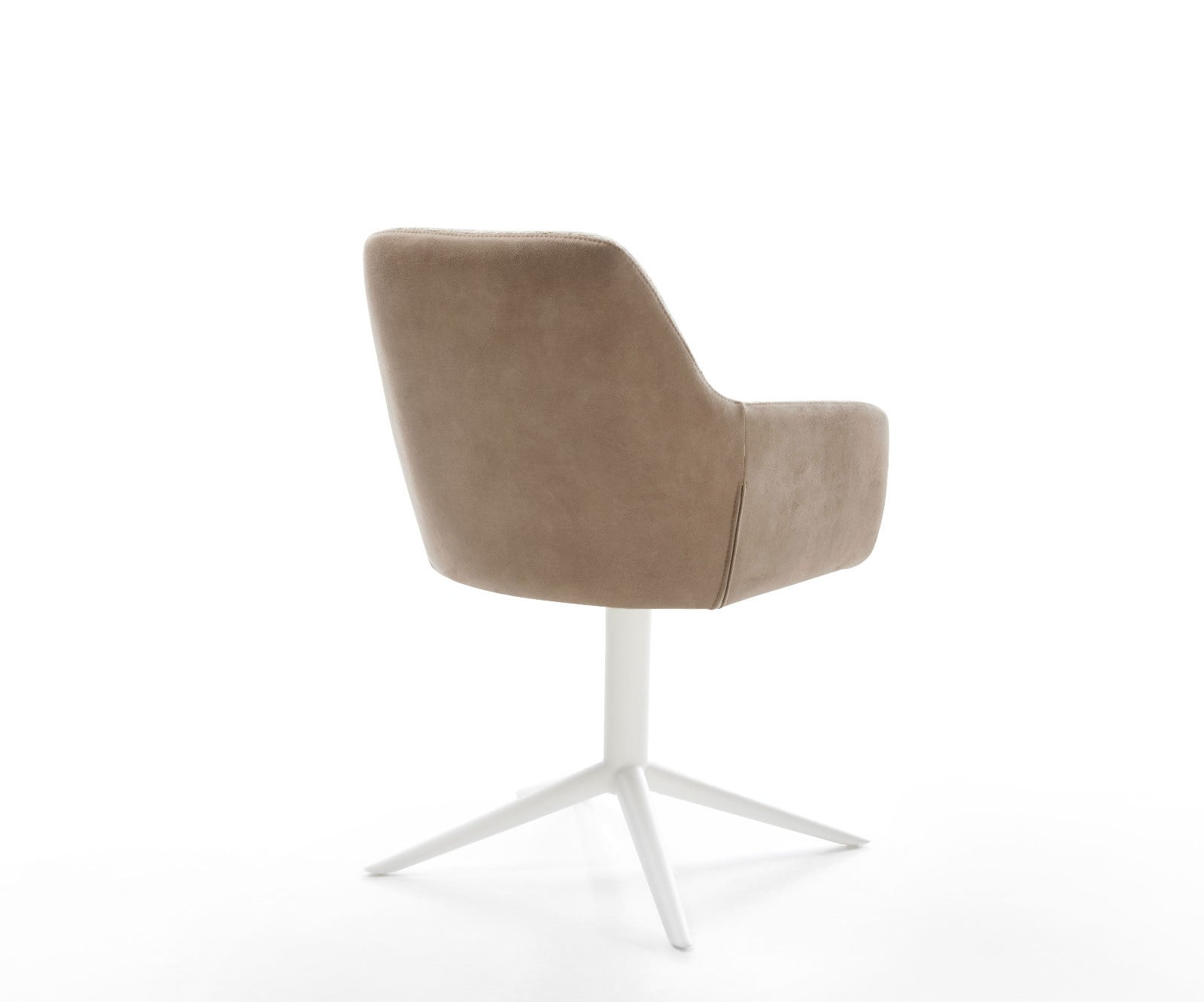 Chaise-pivotante Pejo-Flex tissu mixte couleur boue pied de chaise 4 branches blanc pivotement sur 360° fonction bascule ressorts ensachés 4 Chaise-pivotante Pejo-Flex tissu mixte couleur boue pied de chaise 4 branches blanc pivotement sur 360° fonction bascule ressorts ensachés 4
