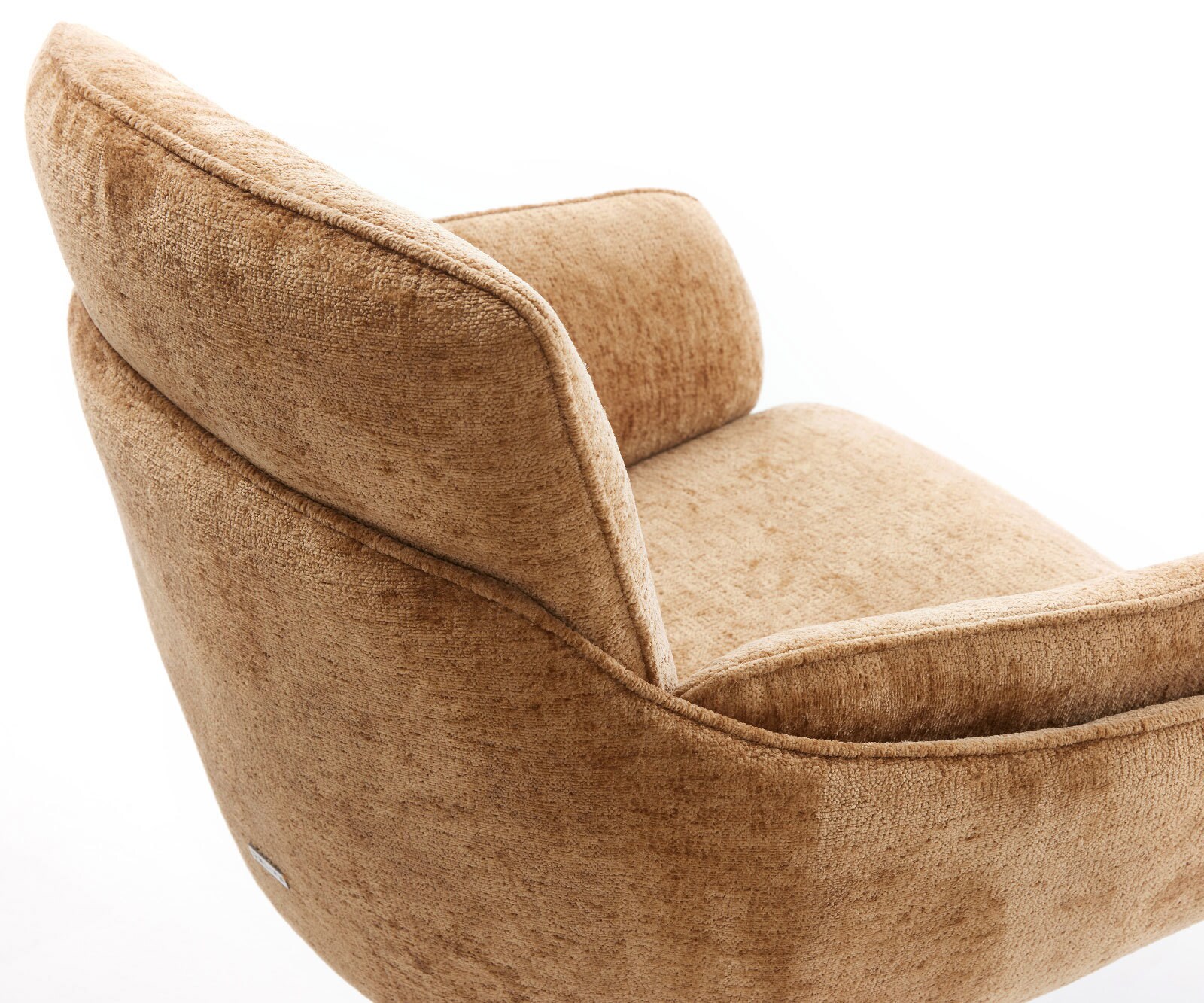 Chaise-pivotante Luan-Flex avec accoudoirs chenille rouille pied de chaise 4 branches aspect titane pivotement sur 360° 3 Chaise-pivotante Luan-Flex avec accoudoirs chenille rouille pied de chaise 4 branches aspect titane pivotement sur 360° 3