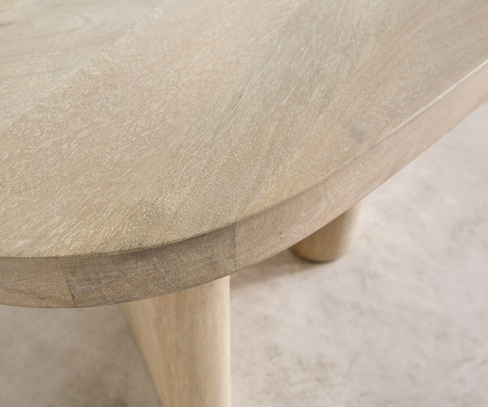 Table-basse Wido 110x50 cm Manguier White Wash 2