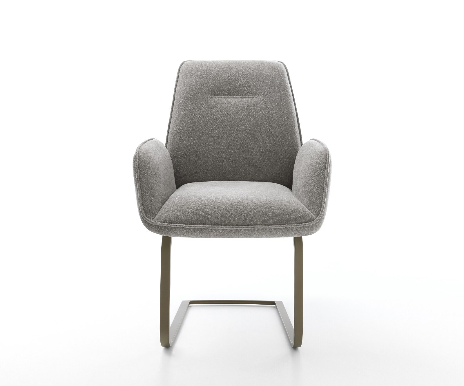 Cantilever Zoa-Flex tissu structuré doux gris pied cantilever plat aspect titane resorts ensachés 2