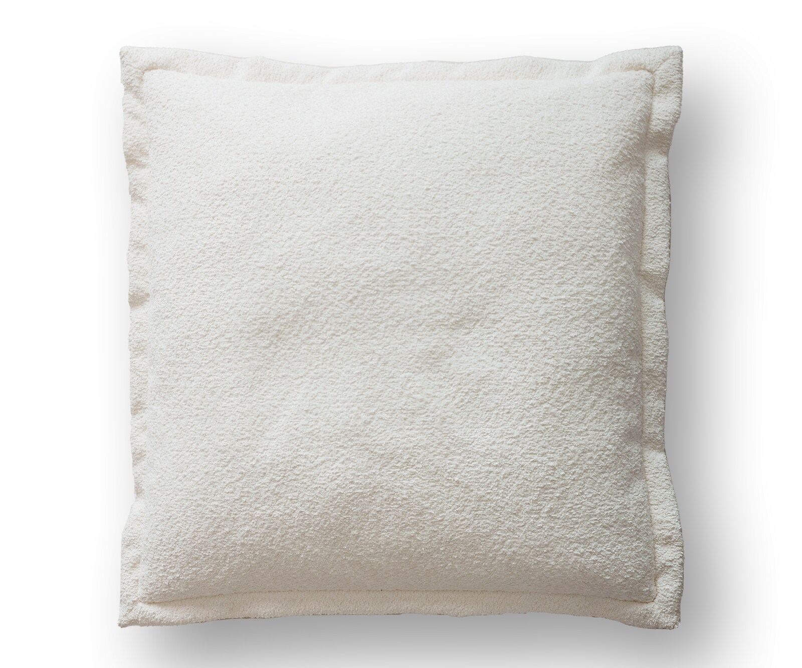 Sirpio Coussin à jeter 85x85 Bouclé Crème-Blanc 2
