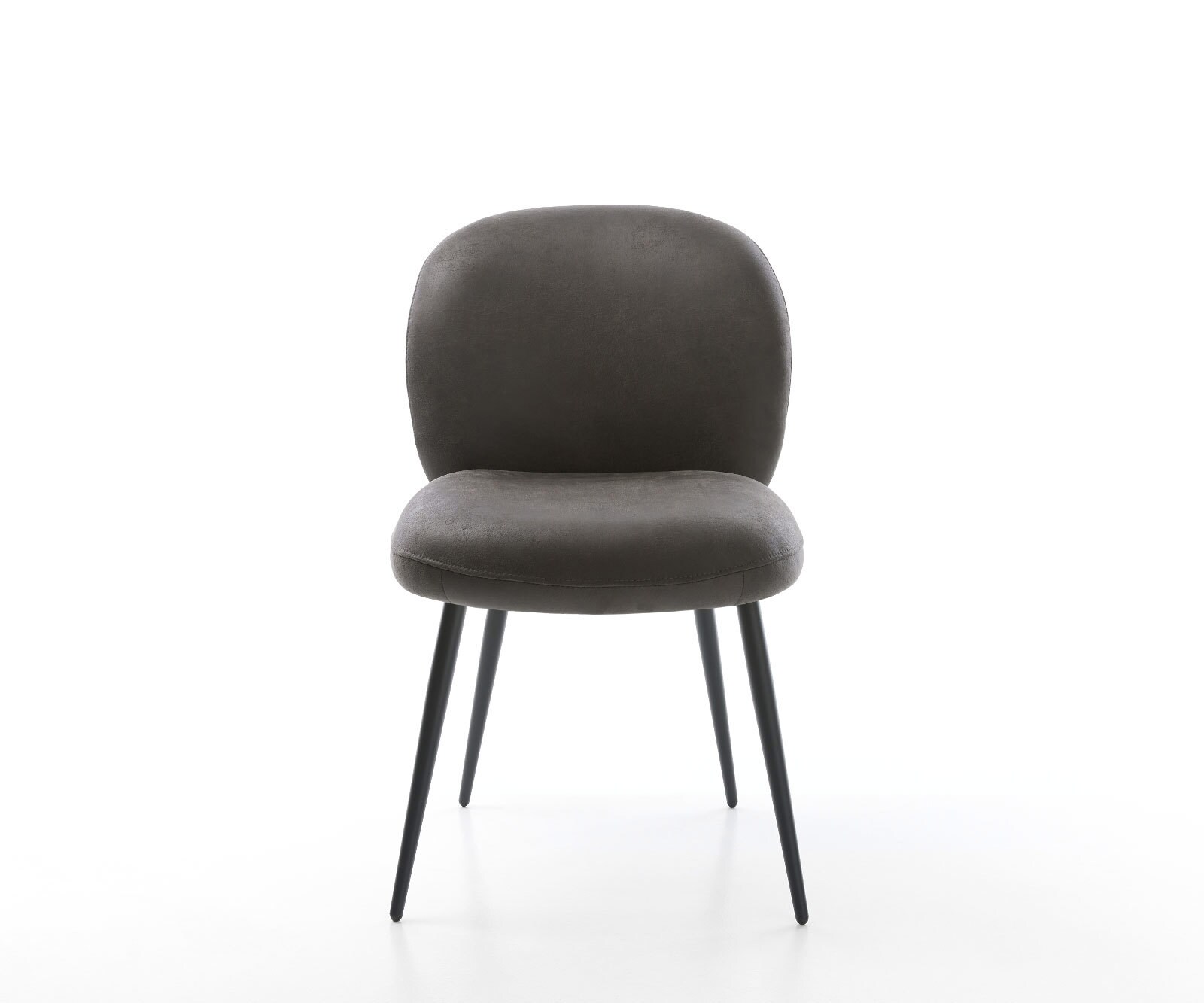 Chaise-de-salle-à-manger Nube-Flex microvelours anthracite vintage 4 pieds coniques noir ressorts ensachés 1 Chaise-de-salle-à-manger Nube-Flex microvelours anthracite vintage 4 pieds coniques noir ressorts ensachés 1