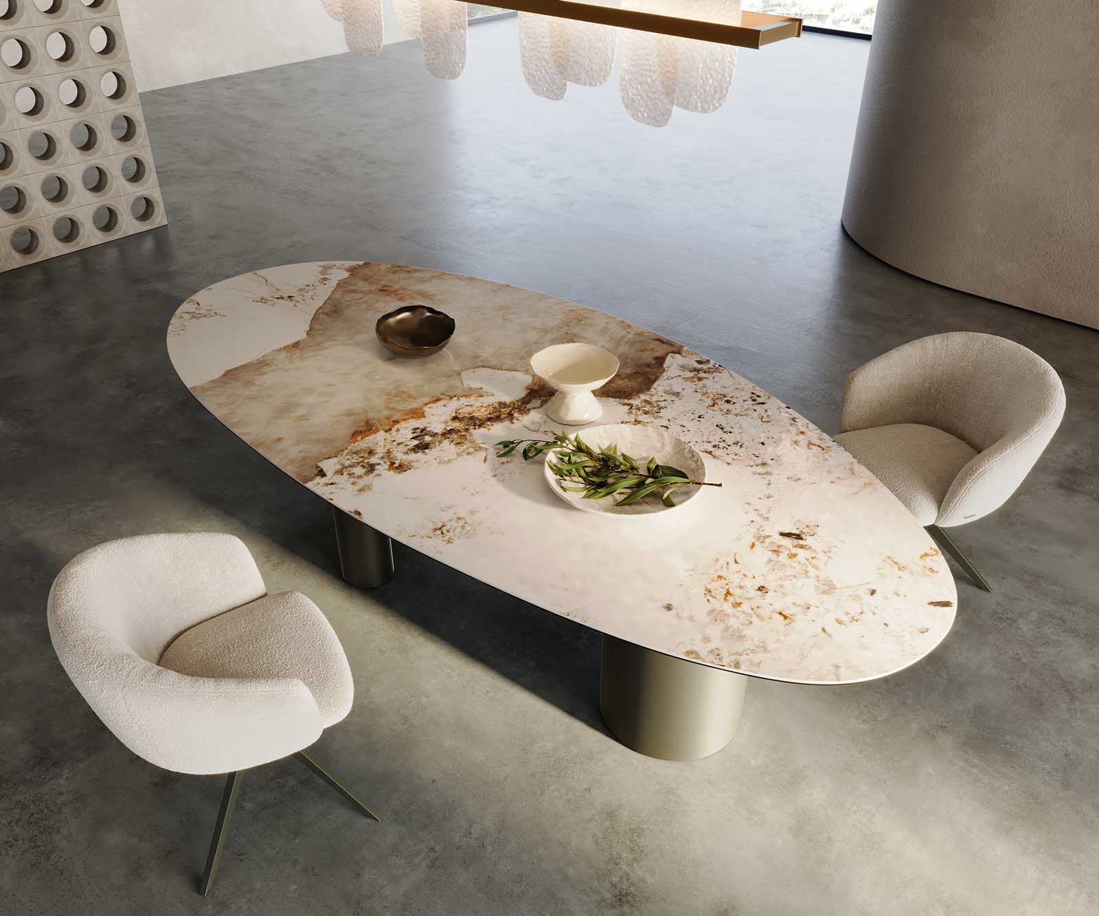 Table à manger Edge Céramique Ovale 2