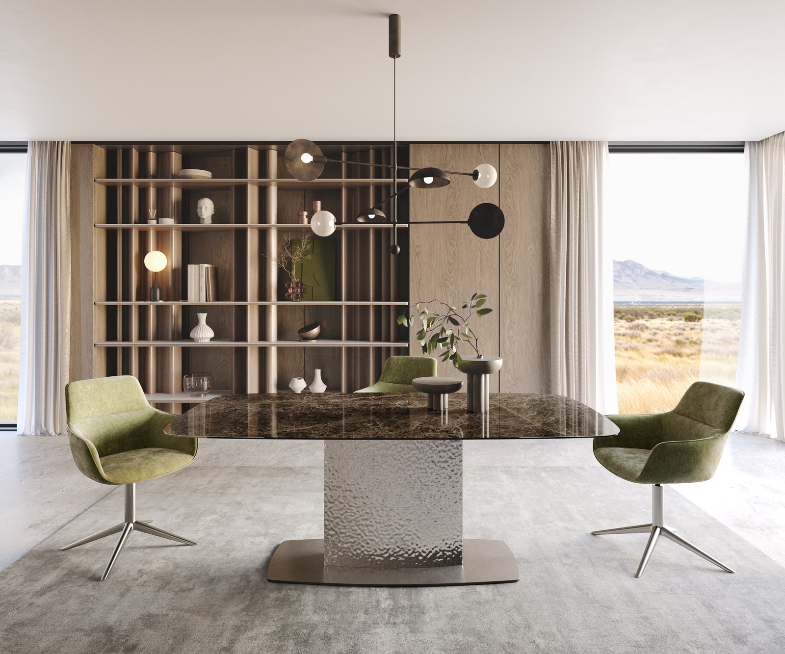 Table à manger Edge Boot 200x100 Laminam® Emperador Extra Lucidato Marron foncé Wave Acier inoxydable 6 Table à manger Edge Boot 200x100 Laminam® Emperador Extra Lucidato Marron foncé Wave Acier inoxydable 6