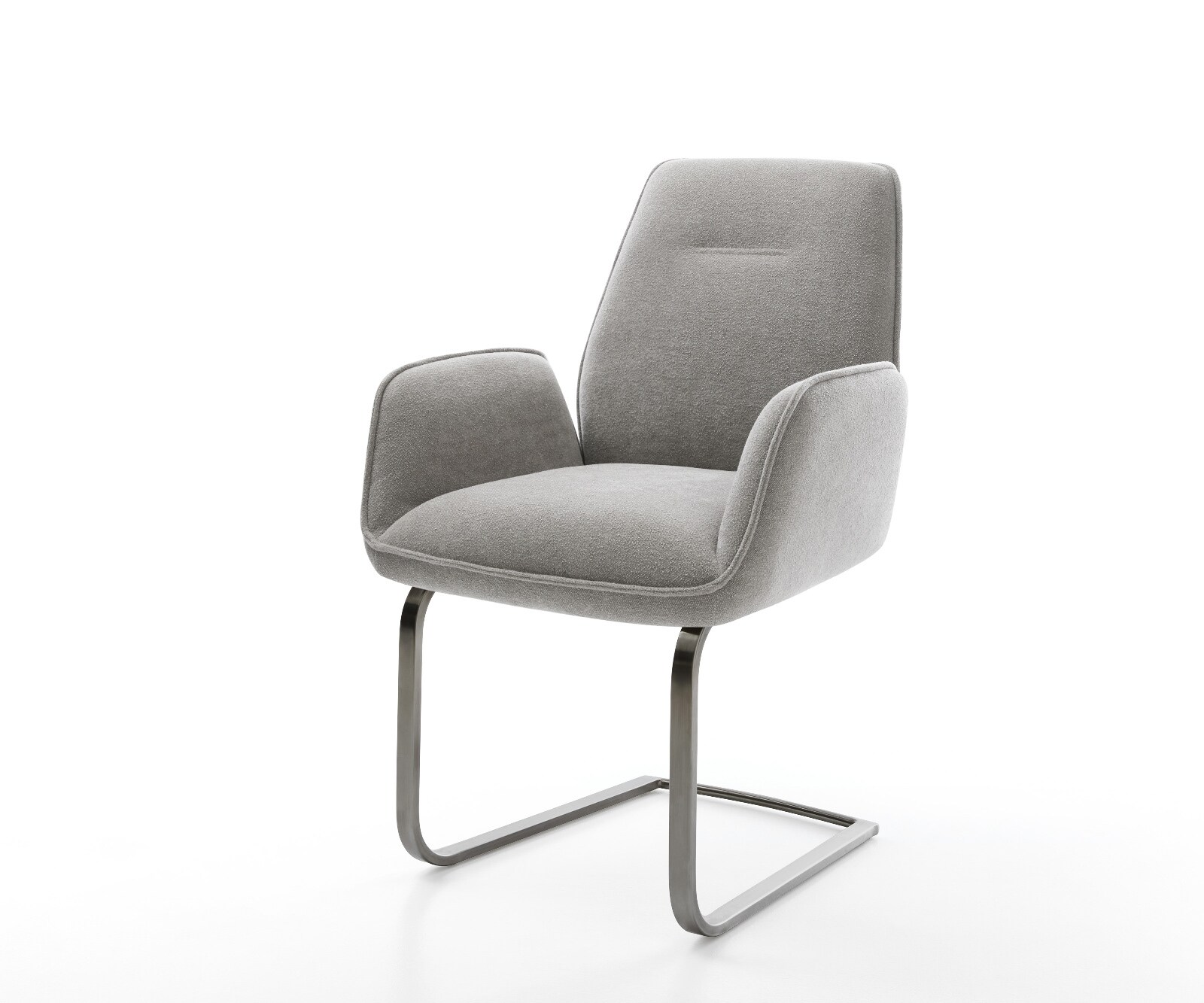 Cantilever Zoa-Flex tissu structuré doux gris pied cantilever plat grafiete resorts ensachés 1