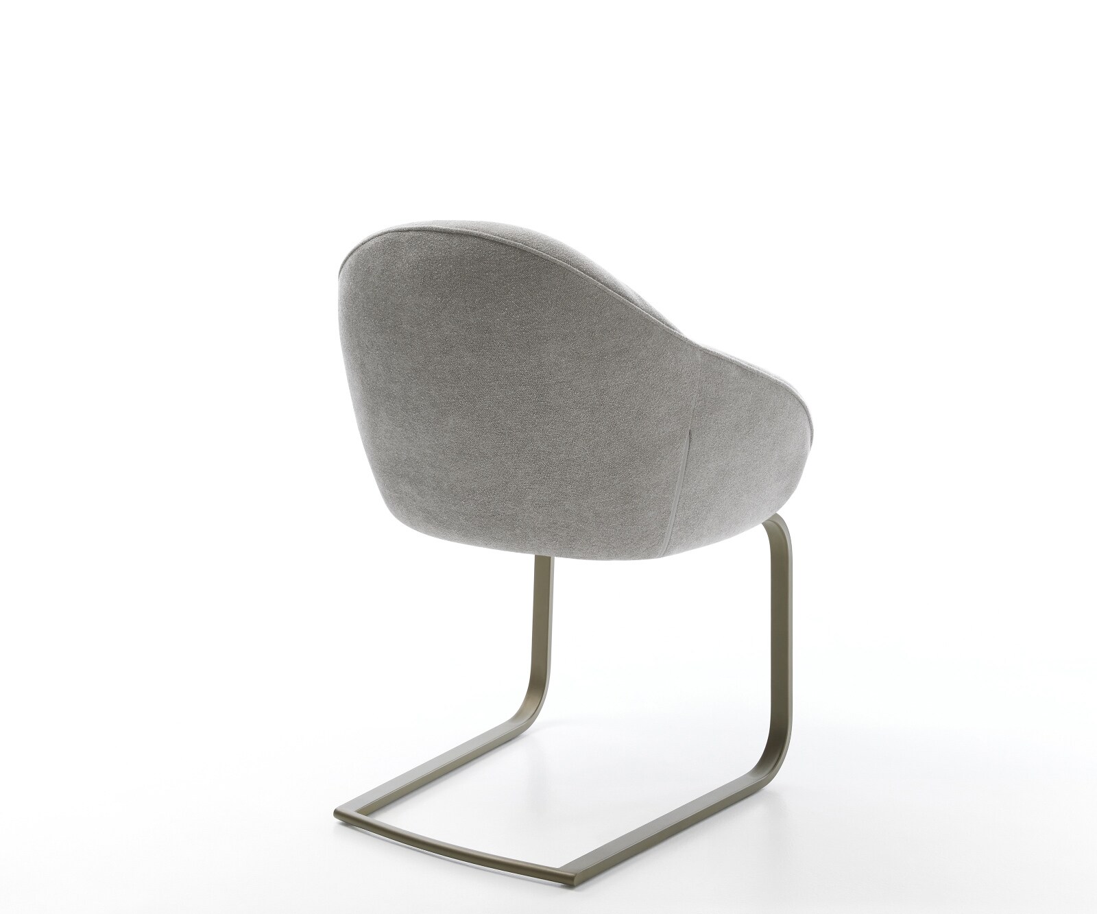 Cantilever Gaio-Flex tissu structuré doux gris pied cantilever plat aspect titane 4