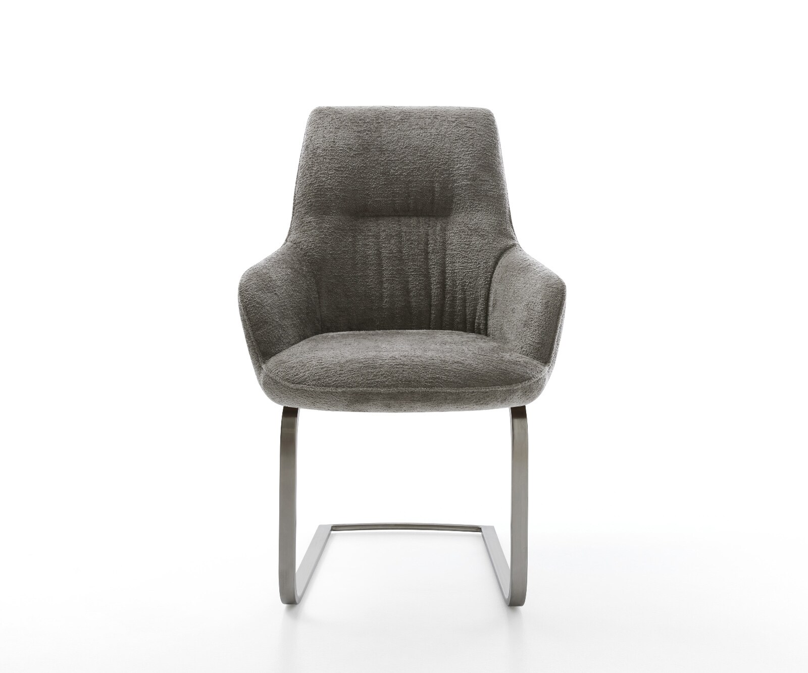 Cantilever Zelia-Flex avec accoudoirs bouclé doux boue pied cantilever plat acier inoxydable ressorts ensachés 2