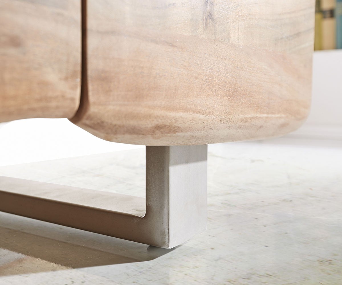 Buffet Live-Edge 172 cm acacia nature 4 portes 4 tiroirs buffet 9