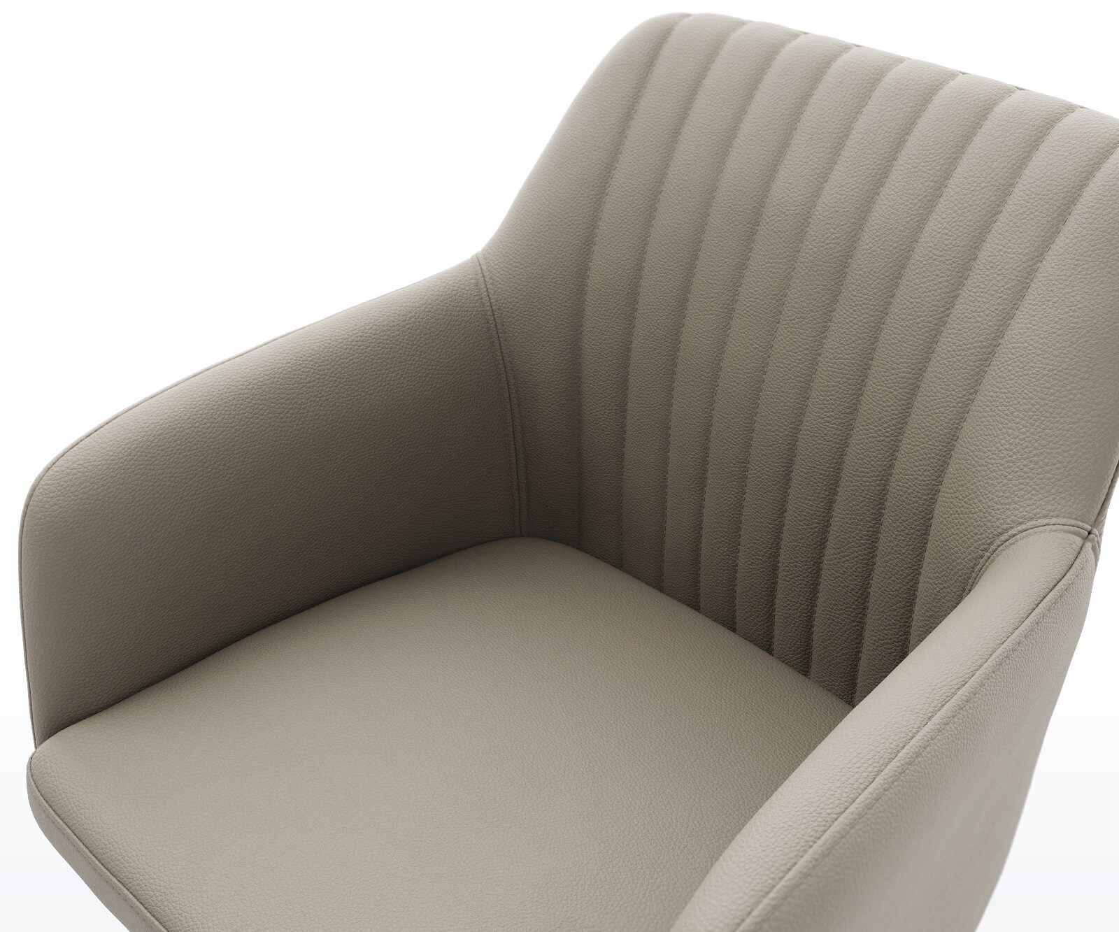 Cantilever Greg-Flex cuir de vache couleur boue pied cantilever plat grafiete ressorts ensachés 4