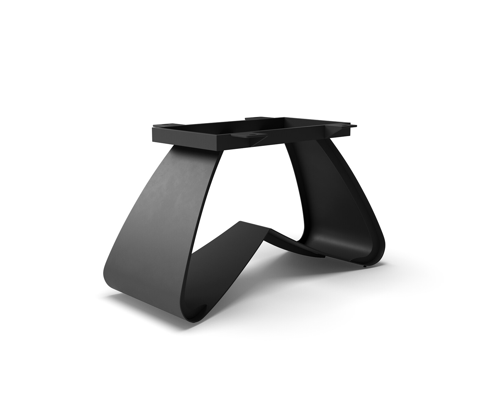 Cadre-W métal noir pour plateaux à partir de 200 cm