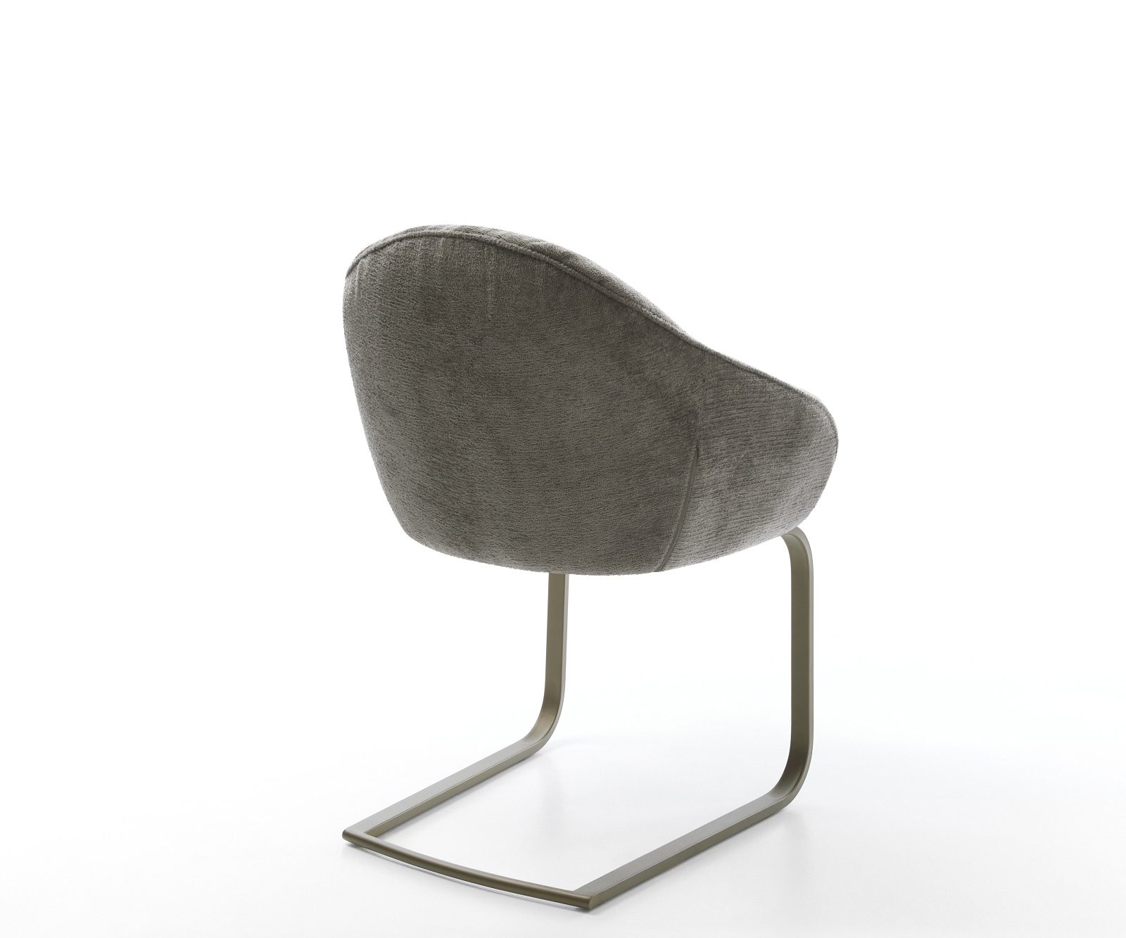 Cantilever Gaio-Flex bouclé doux couleur boue pied cantilever plat aspect titane 5