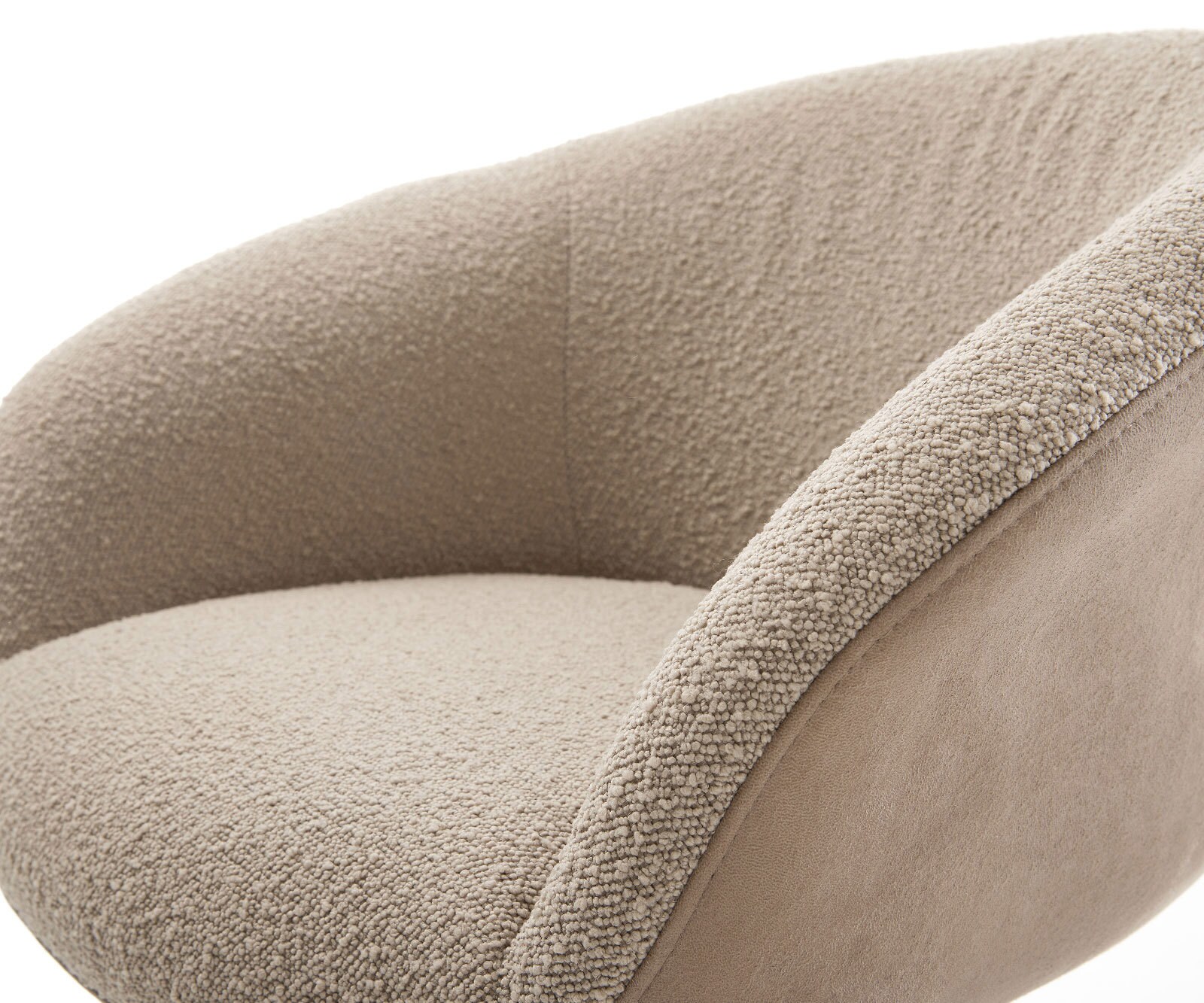 Chaise-pivotante Vinka-Flex tissu mixte boue pied croisé large noir pivotement sur 360° fonction bascule ressorts ensachés 4