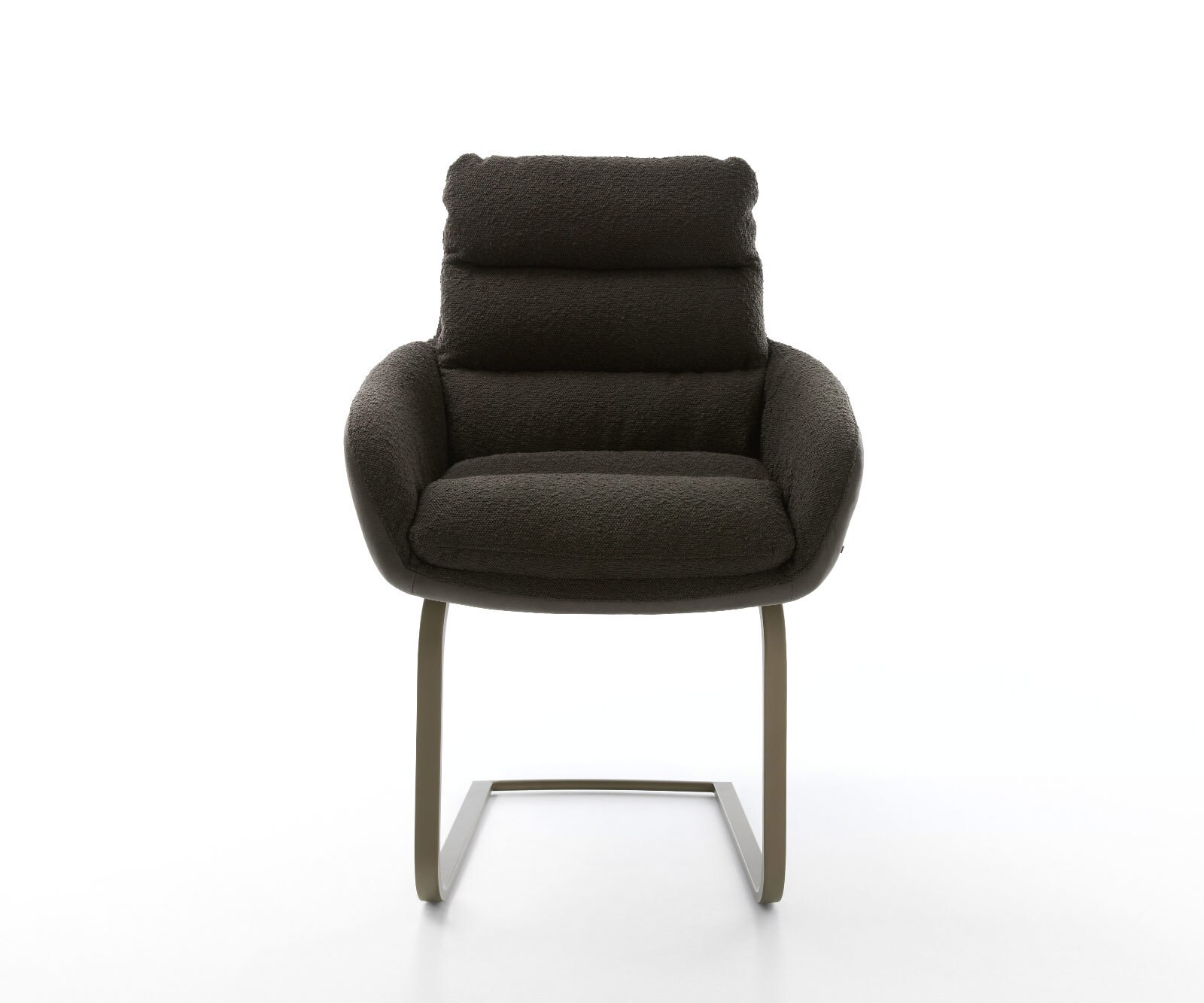 Cantilever Abelia-Flex avec accoudoirs tissu mixte noir pied cantilever plat aspect titane 1 Cantilever Abelia-Flex avec accoudoirs tissu mixte noir pied cantilever plat aspect titane 1