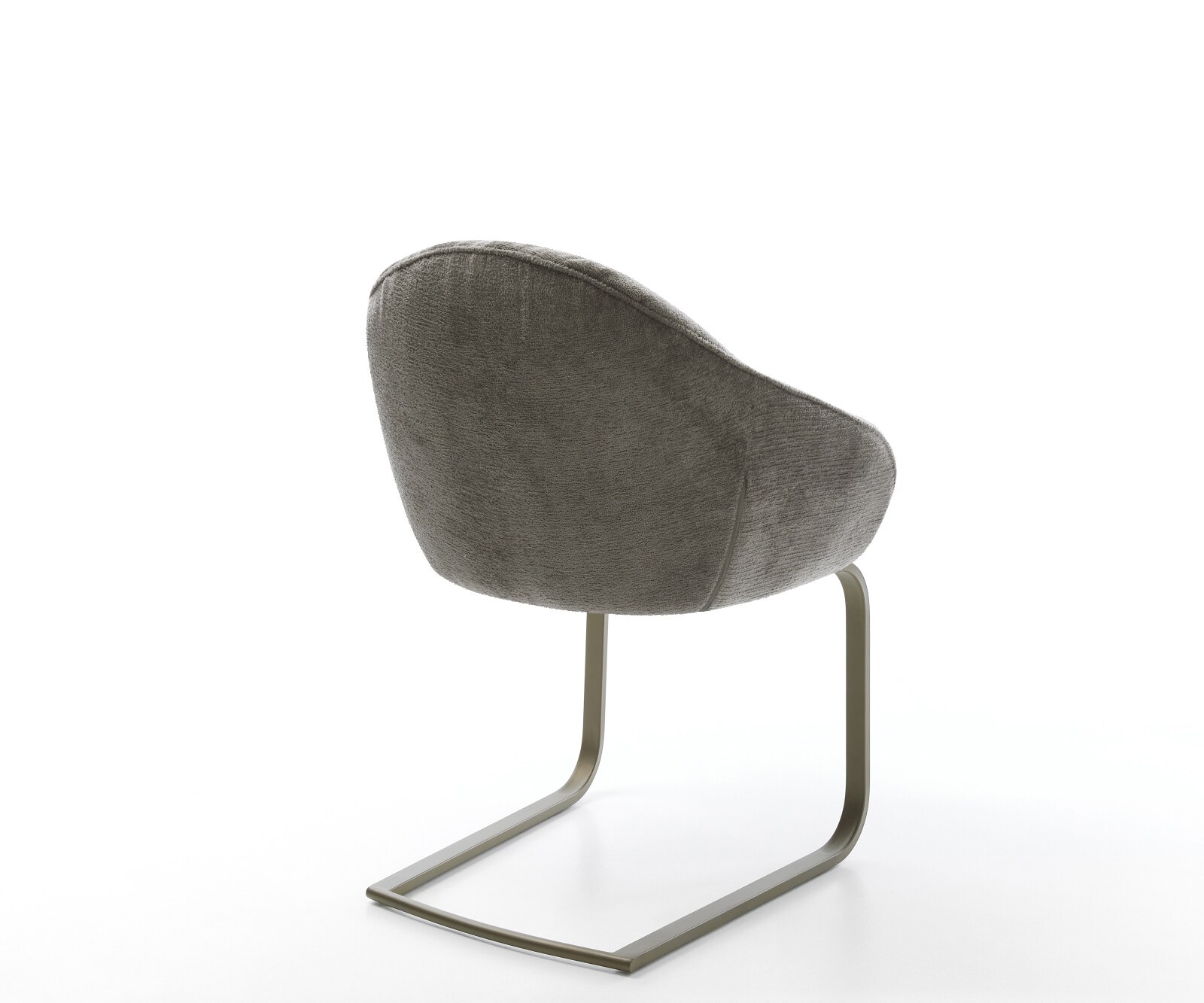 Cantilever Gaio-Flex bouclé doux couleur boue pied cantilever plat aspect titane 5