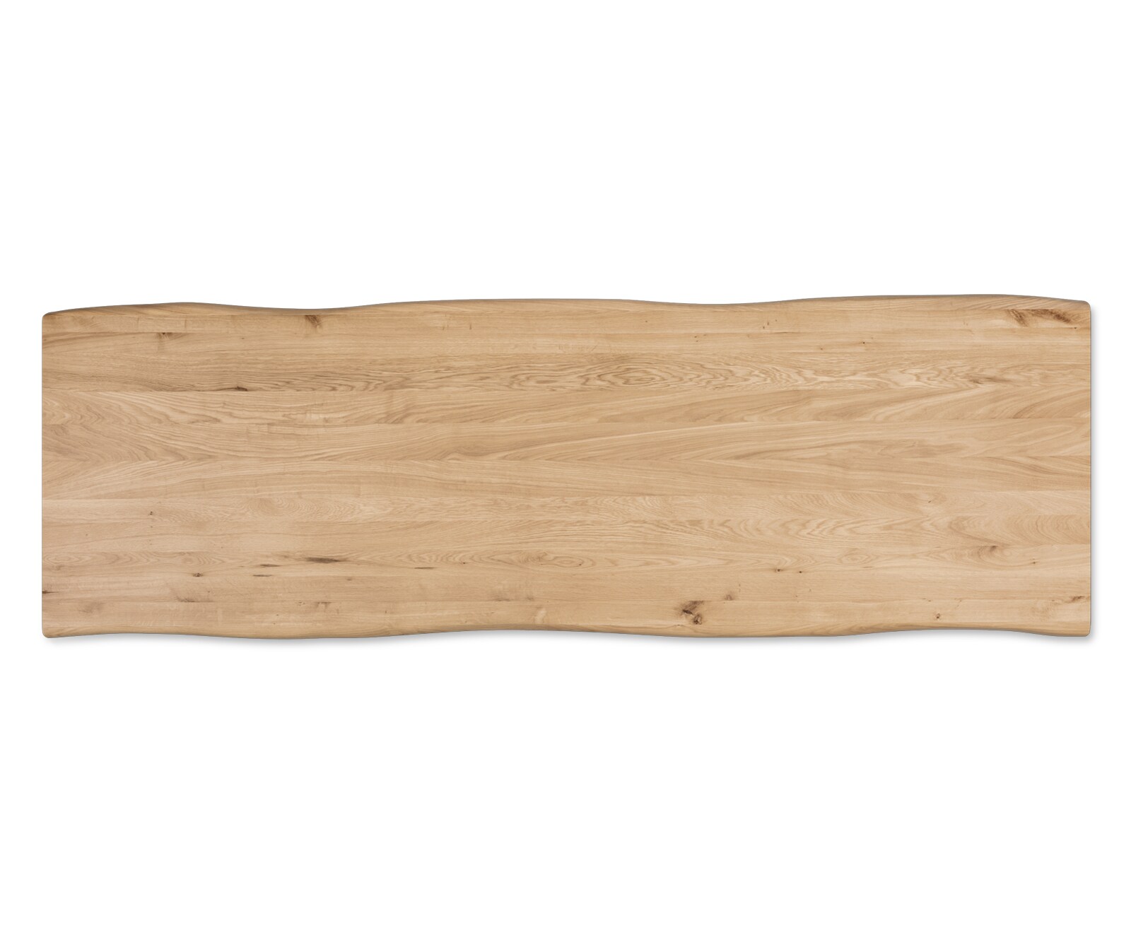 Plateau de table à manger Edge 300x100x2,5+2,5 chêne naturel huilé Live-Edge 1