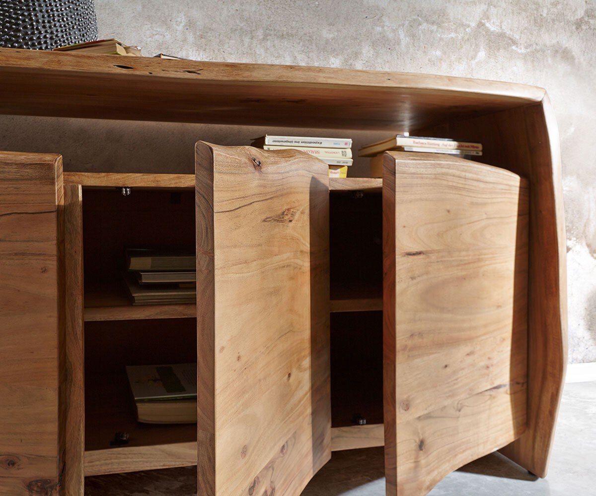 Commode Live-Edge 145 cm acacia nature 3 portes 2