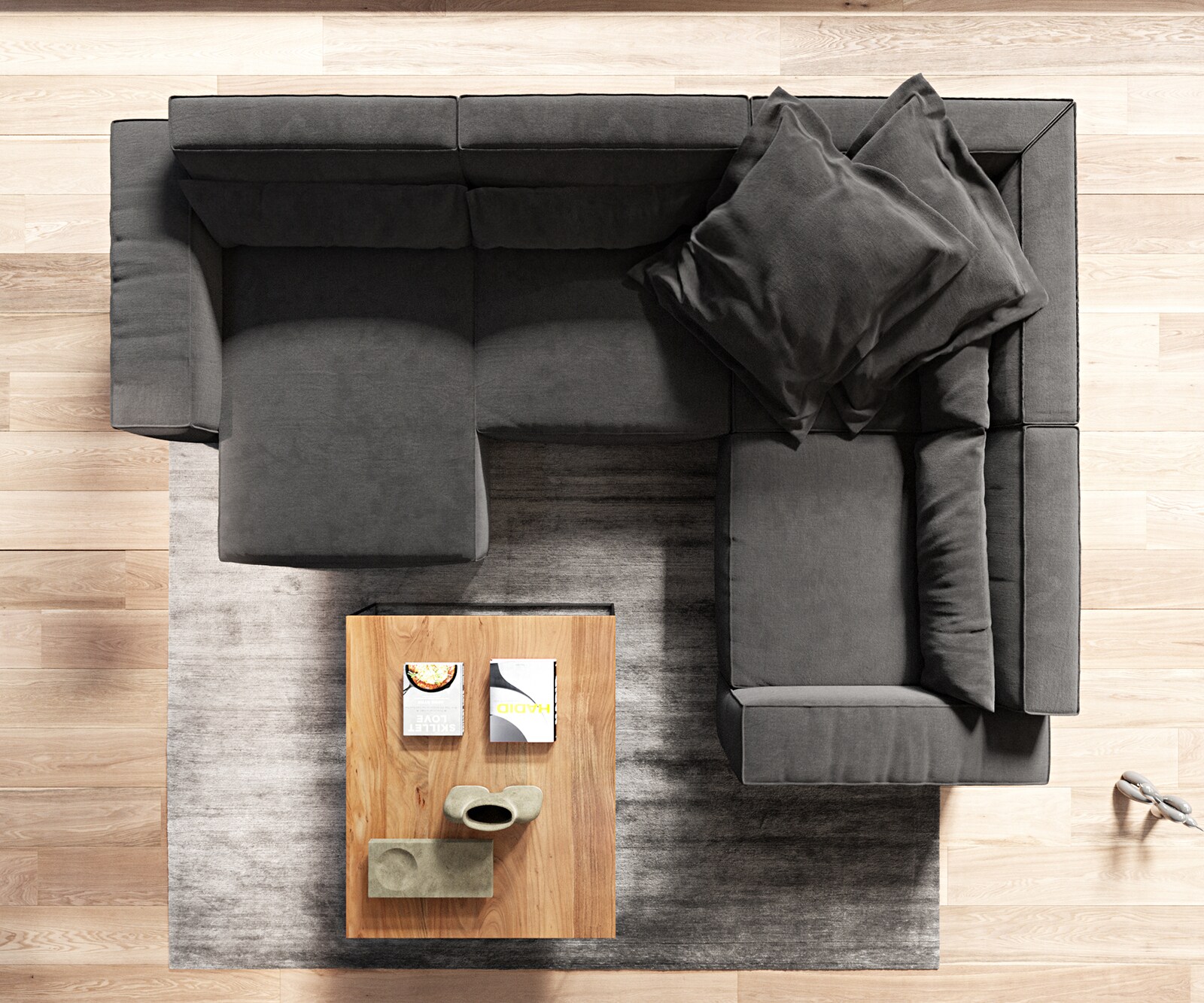 Canapé panoramique Sirpio 300x210 cm Microfibre Noir Recamiere variable 6 Canapé panoramique Sirpio 300x210 cm Microfibre Noir Recamiere variable 6