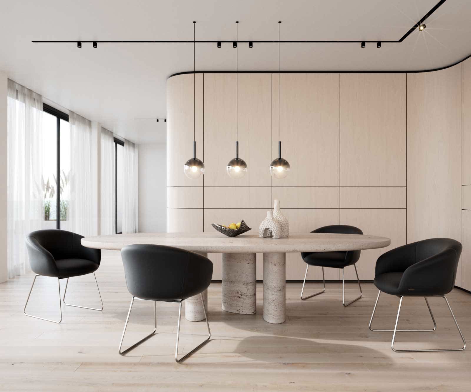 Chaise-de-salle-à-manger Vinka-Flex avec accoudoirs cuir de vache noir pied trapèze acier inoxydable brossé ressorts ensachés 3 Chaise-de-salle-à-manger Vinka-Flex avec accoudoirs cuir de vache noir pied trapèze acier inoxydable brossé ressorts ensachés 3