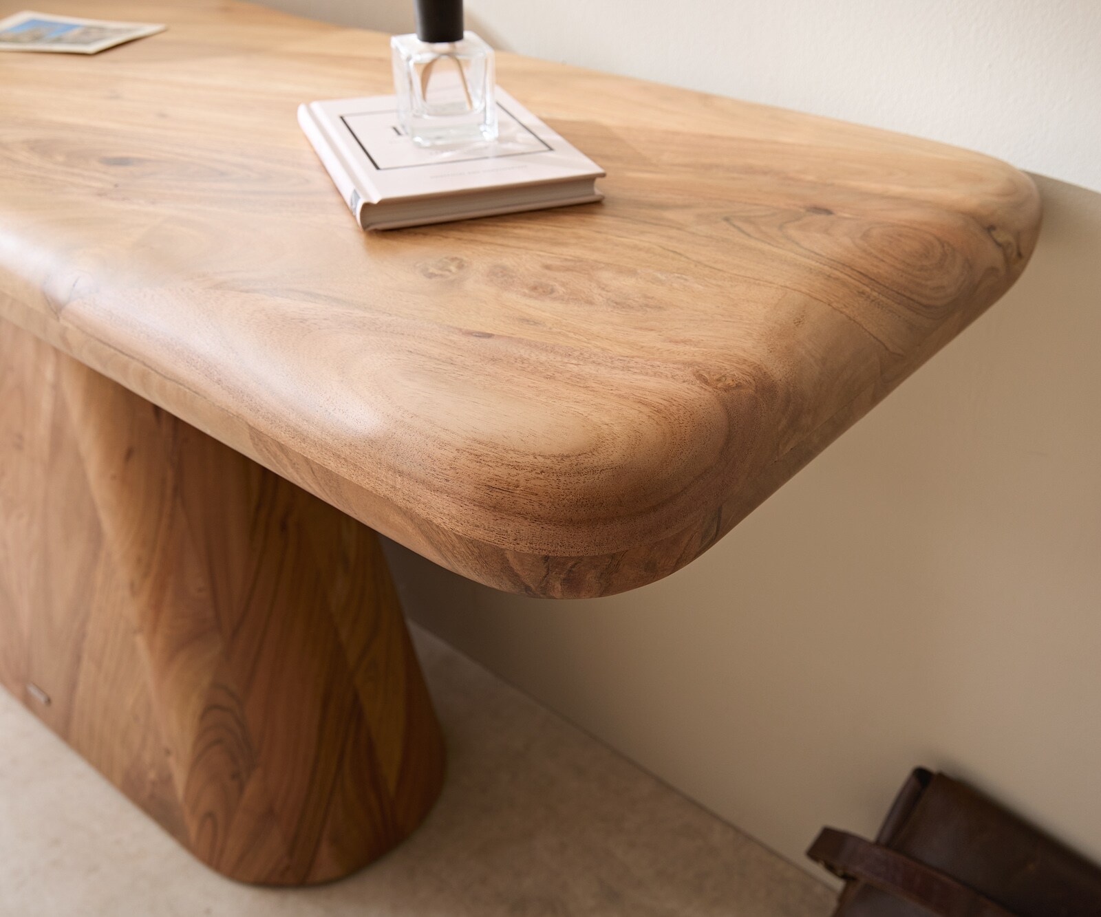 Table-console Suva 180x45 cm acacia naturel 4