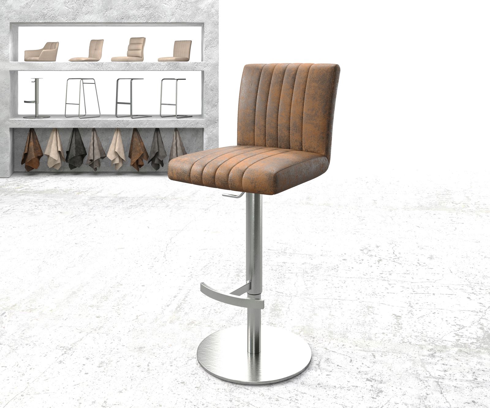 Chaise-de-bar Luiga-Flex chaise rembourrée 4