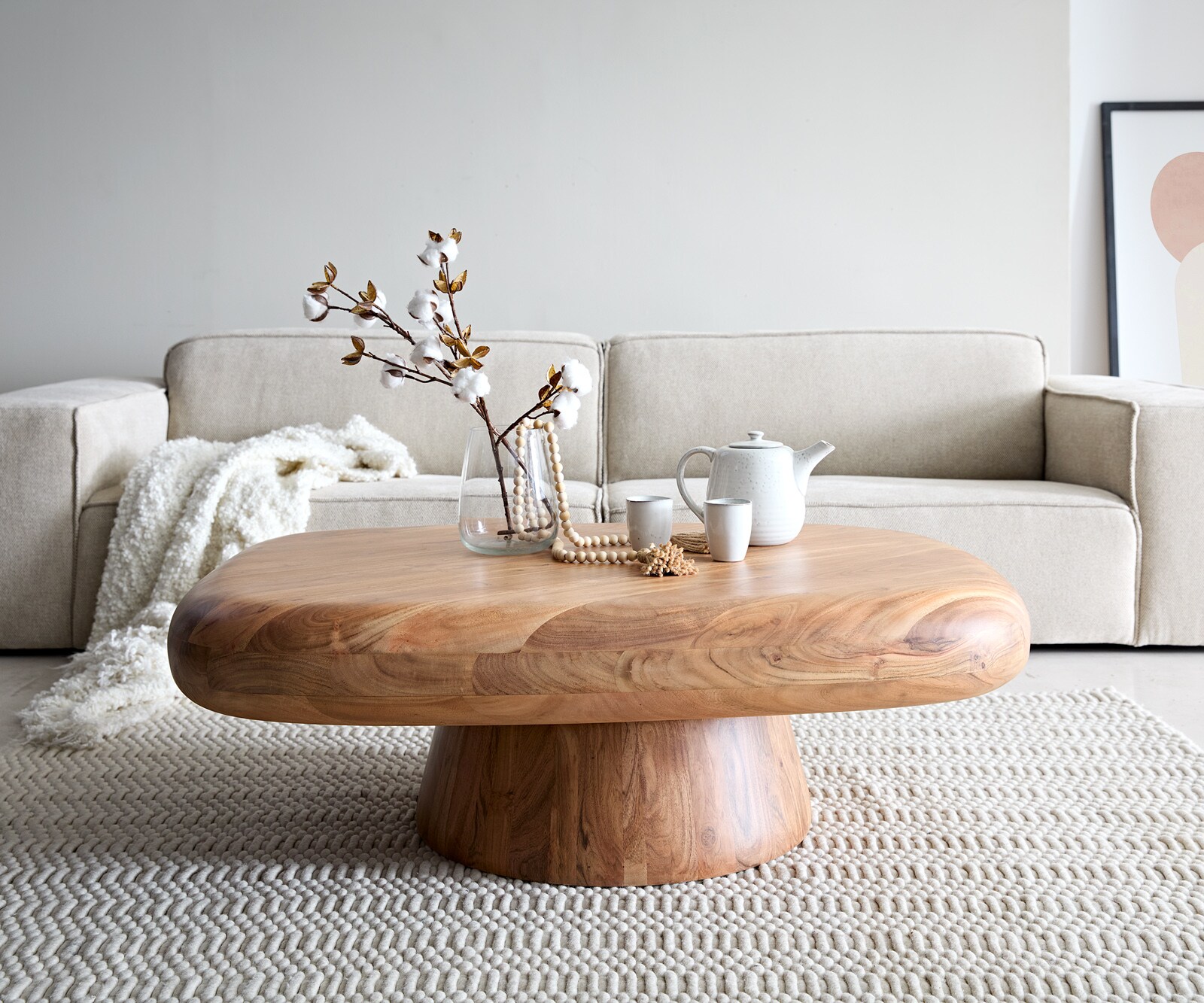 Table-de-salon Maskat 120x90 cm acacia naturel 1