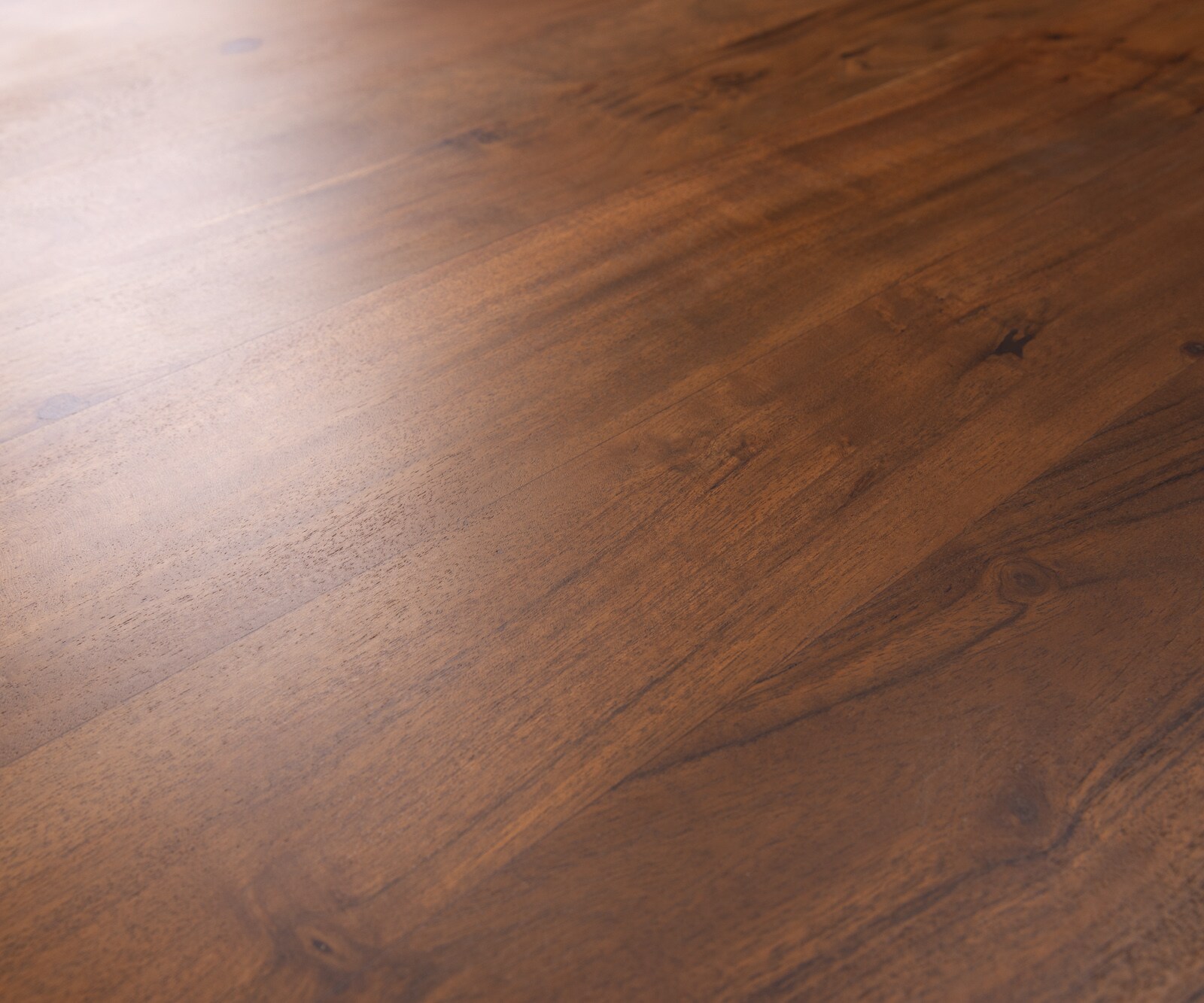 Table à manger Edge 200x100 XL acacia marron Troa métal noir Live-Edge 3