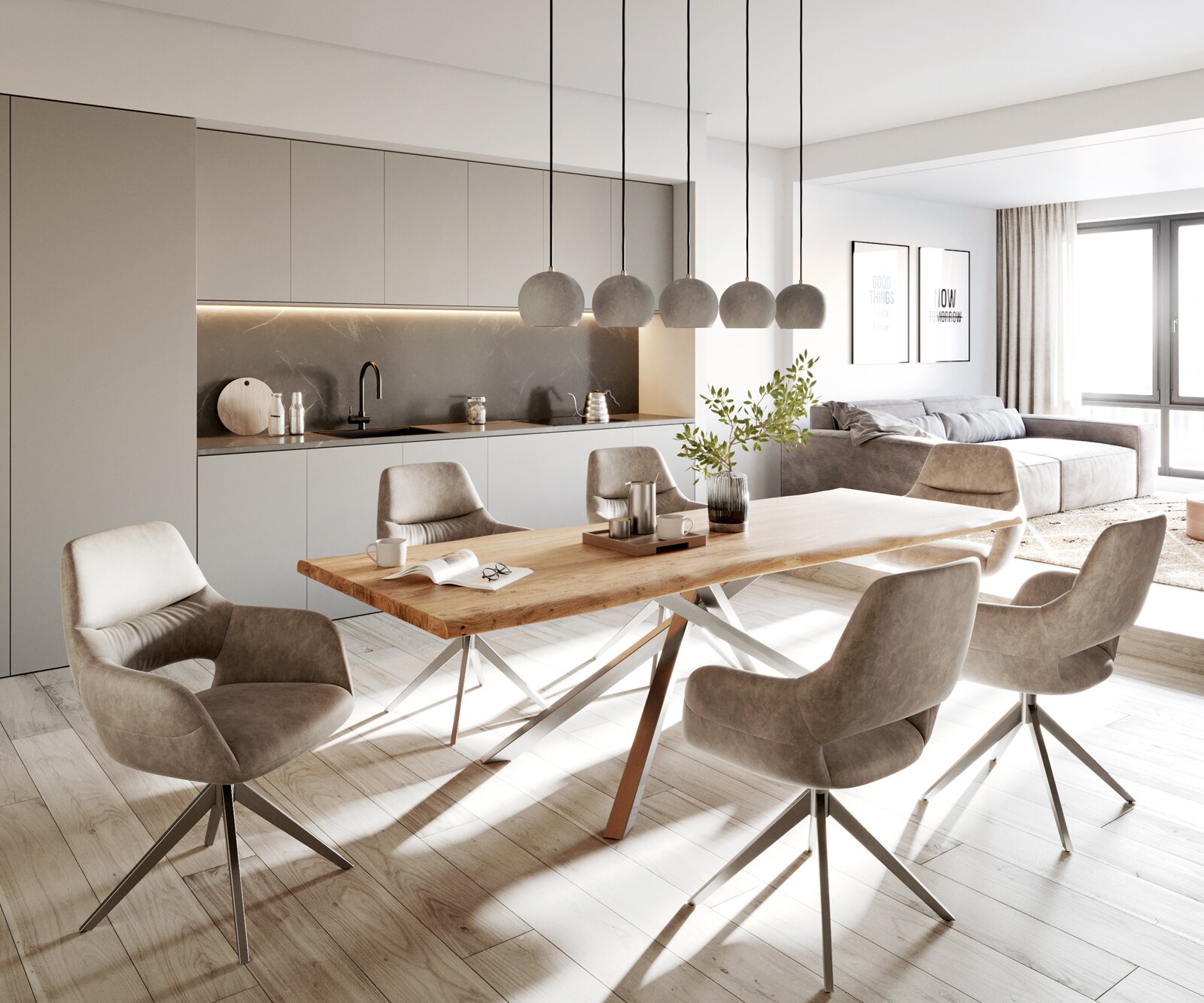 Chaise-de-salle-à-manger Yago-Flex avec accoudoirs microvelours taupe vintage pied croisé large acier inoxydable brossé ressorts ensachés 3 Chaise-de-salle-à-manger Yago-Flex avec accoudoirs microvelours taupe vintage pied croisé large acier inoxydable brossé ressorts ensachés 3