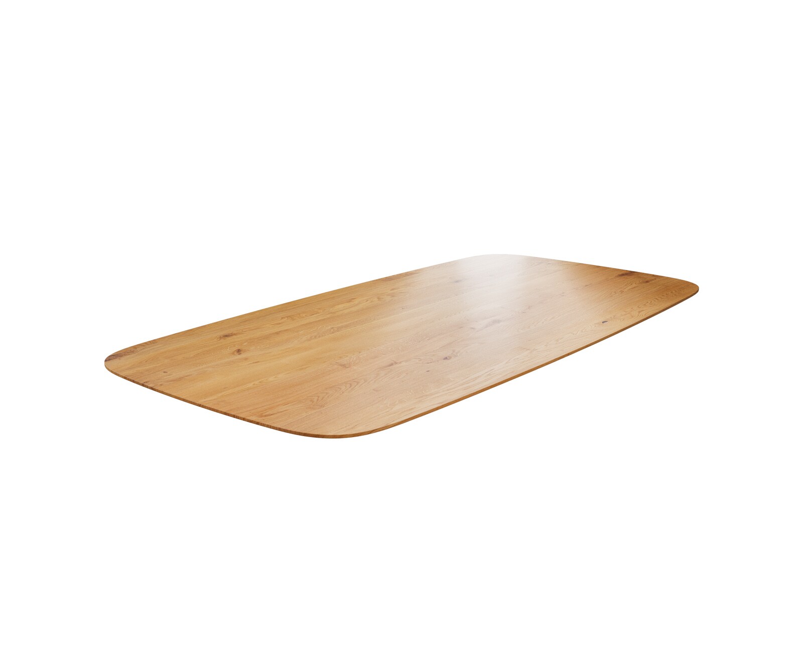 Plateau-de-table Edge Boot 240 x 120 x 2,5-3 cm chêne naturel bord suisse 1
