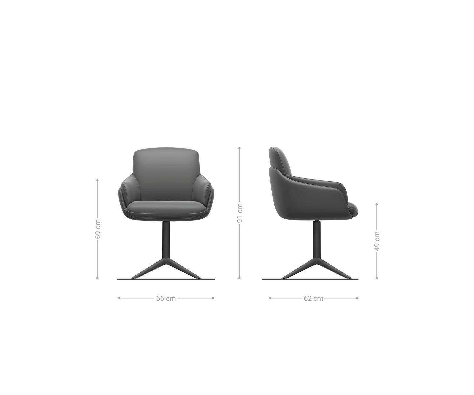 Chaise-pivotante Luan-Flex avec accoudoirs chenille rouille pied de chaise 4 branches noir pivotement sur 360° fonction bascule 5 Chaise-pivotante Luan-Flex avec accoudoirs chenille rouille pied de chaise 4 branches noir pivotement sur 360° fonction bascule 5