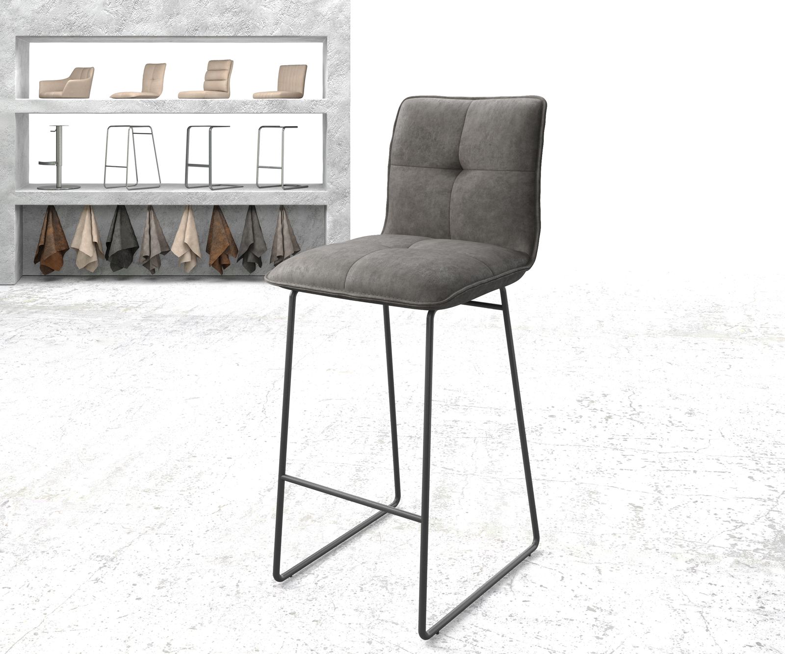 Chaise-de-bar Maddy-Flex chaise rembourrée 2 Chaise-de-bar Maddy-Flex chaise rembourrée 2