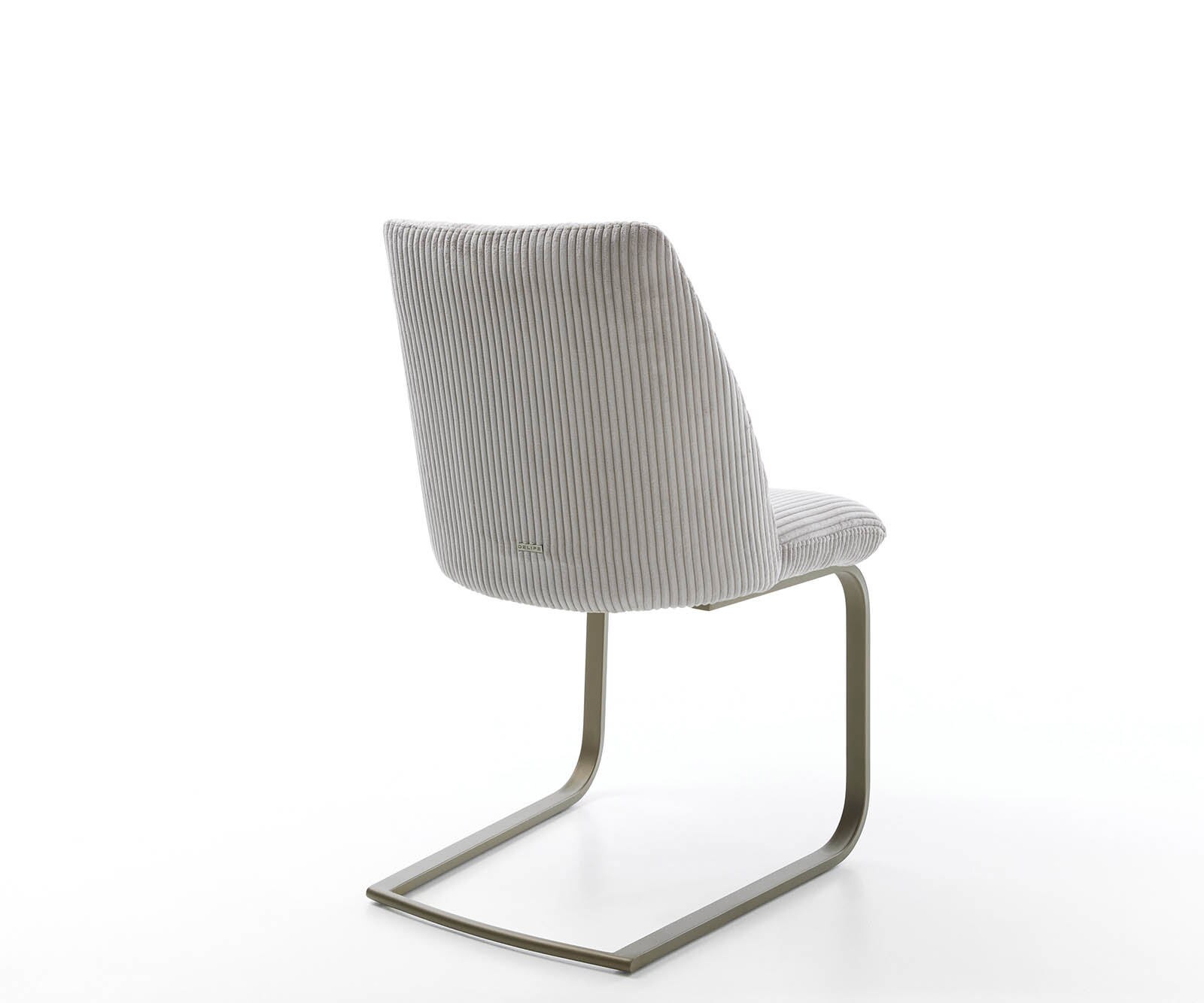 Cantilever Elso-Flex côtelé gris argenté pied cantilever plat aspect titane ressorts ensachés 4 Cantilever Elso-Flex côtelé gris argenté pied cantilever plat aspect titane ressorts ensachés 4