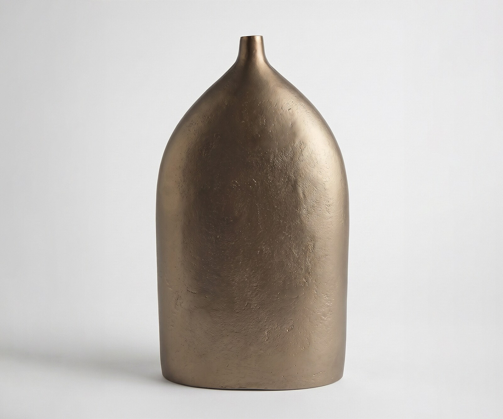 Vase Ogiva l32 x P16 x H56 cm Aluminium Aurum Satin Moulé