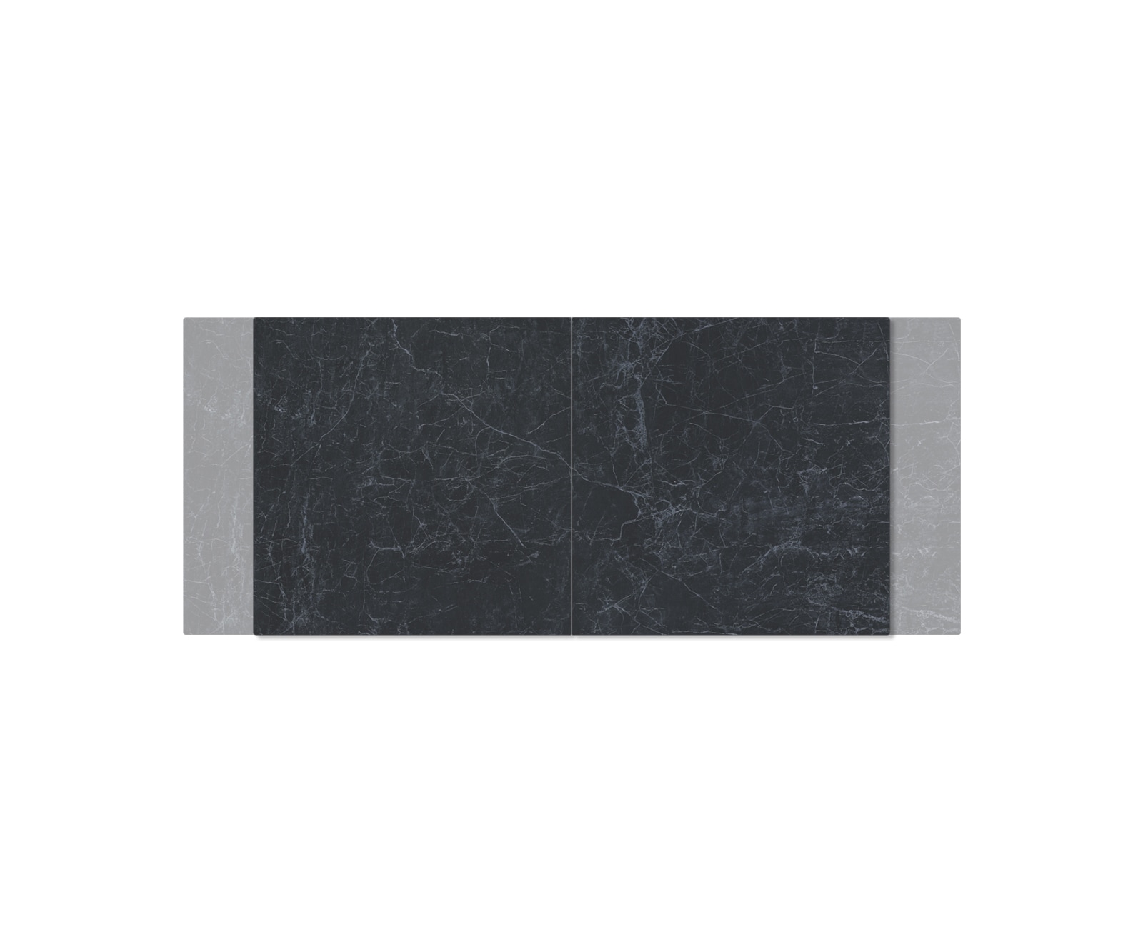 Table à manger Edge 180-220x90 céramique Laminam®Nero Greco gris Wave acier inoxydable extensible 3 Table à manger Edge 180-220x90 céramique Laminam®Nero Greco gris Wave acier inoxydable extensible 3