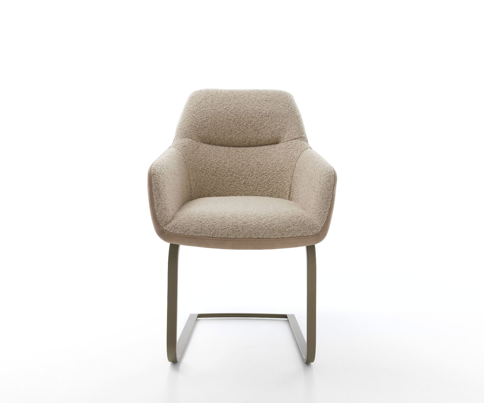 Cantilever Pejo-Flex tissu mixte couleur boue pied cantilever plat aspect titane ressorts ensachés 1