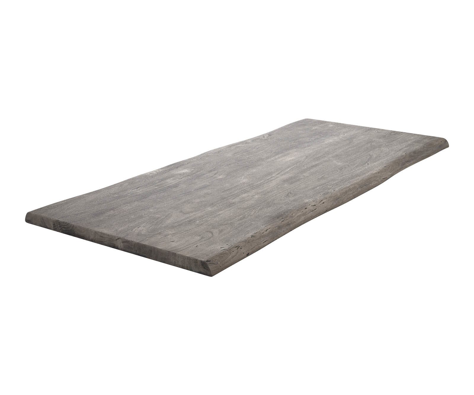 Plateau-de-table-à-manger Edge 220x100cm XL acacia platine Live-Edge Plateau-de-table-à-manger Edge 220x100cm XL acacia platine Live-Edge