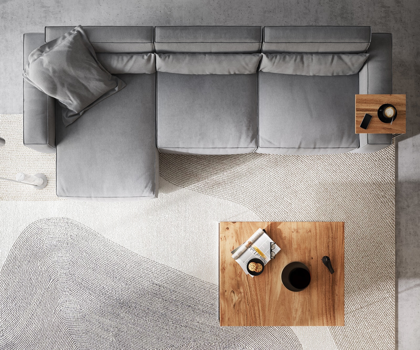 Canapé d'angle Sirpio XL 370x170 cm Microfibre Gris 5 Canapé d'angle Sirpio XL 370x170 cm Microfibre Gris 5