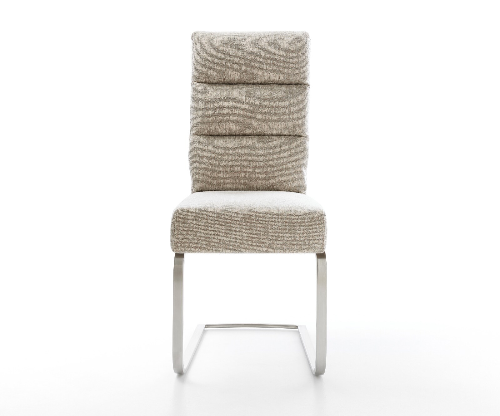 Cantilever Pela-Flex tissu tissé doux beige pied cantilever plat acier inoxydable resorts ensachés 2