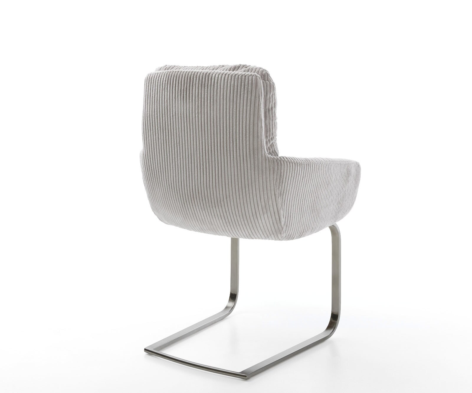 Cantilever Abelia-Flex mit Armlehnen côtelé gris argenté pied cantilever plat grafiete 4 Cantilever Abelia-Flex mit Armlehnen côtelé gris argenté pied cantilever plat grafiete 4