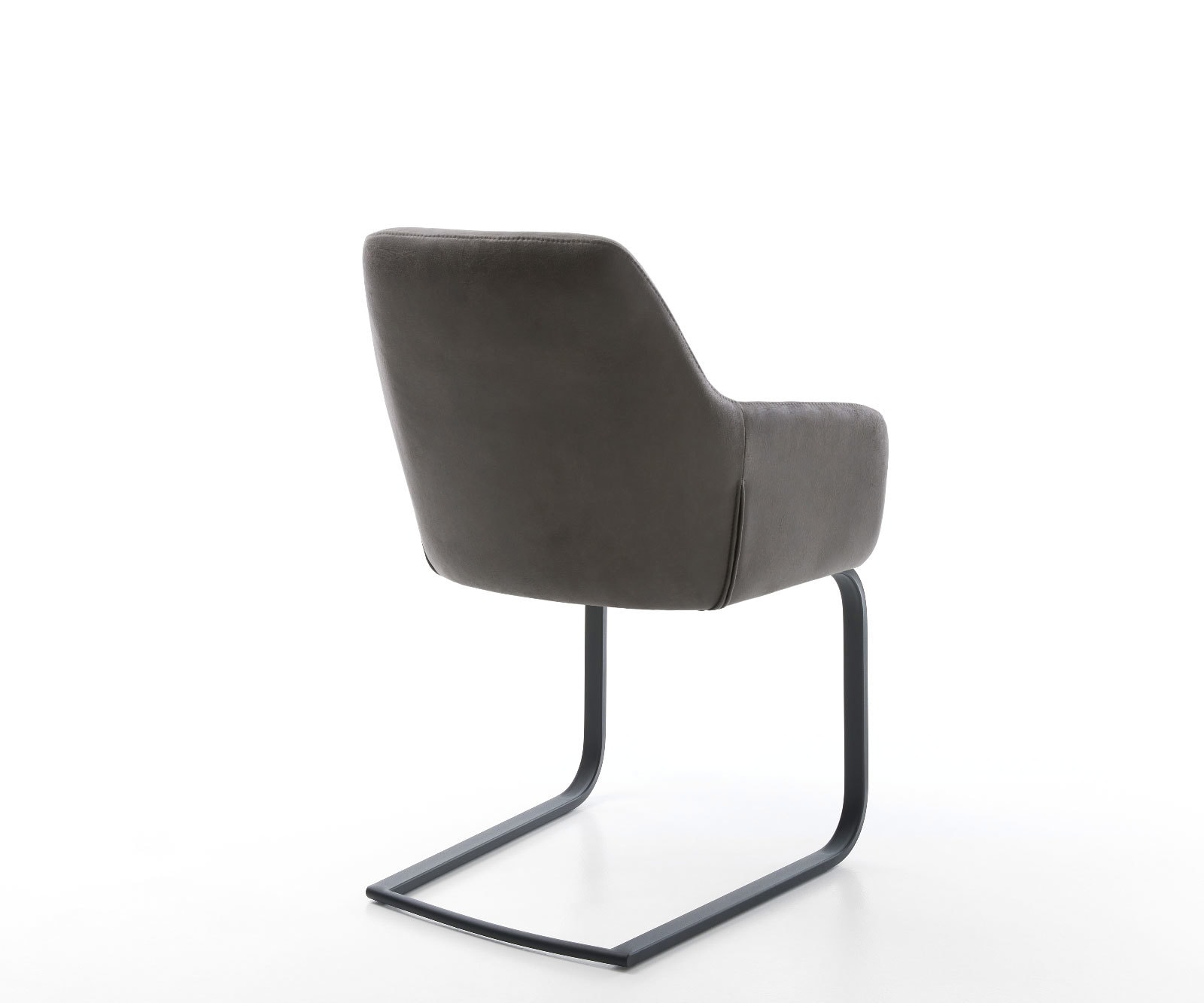 Cantilever Pejo-Flex microvelours anthracite vintage pied cantilever plat noir ressorts ensachés 4 Cantilever Pejo-Flex microvelours anthracite vintage pied cantilever plat noir ressorts ensachés 4