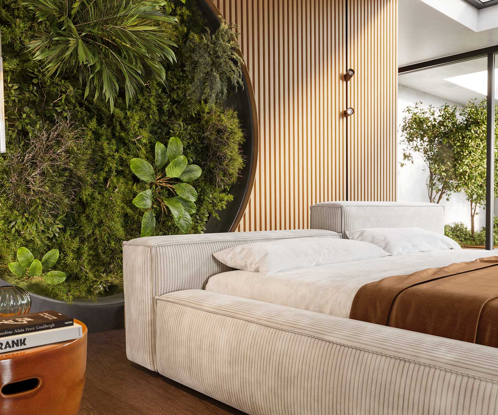 Sommier-rembourré Kalinea 180x200 cm Velours côtelé Beige 5 Sommier-rembourré Kalinea 180x200 cm Velours côtelé Beige 5