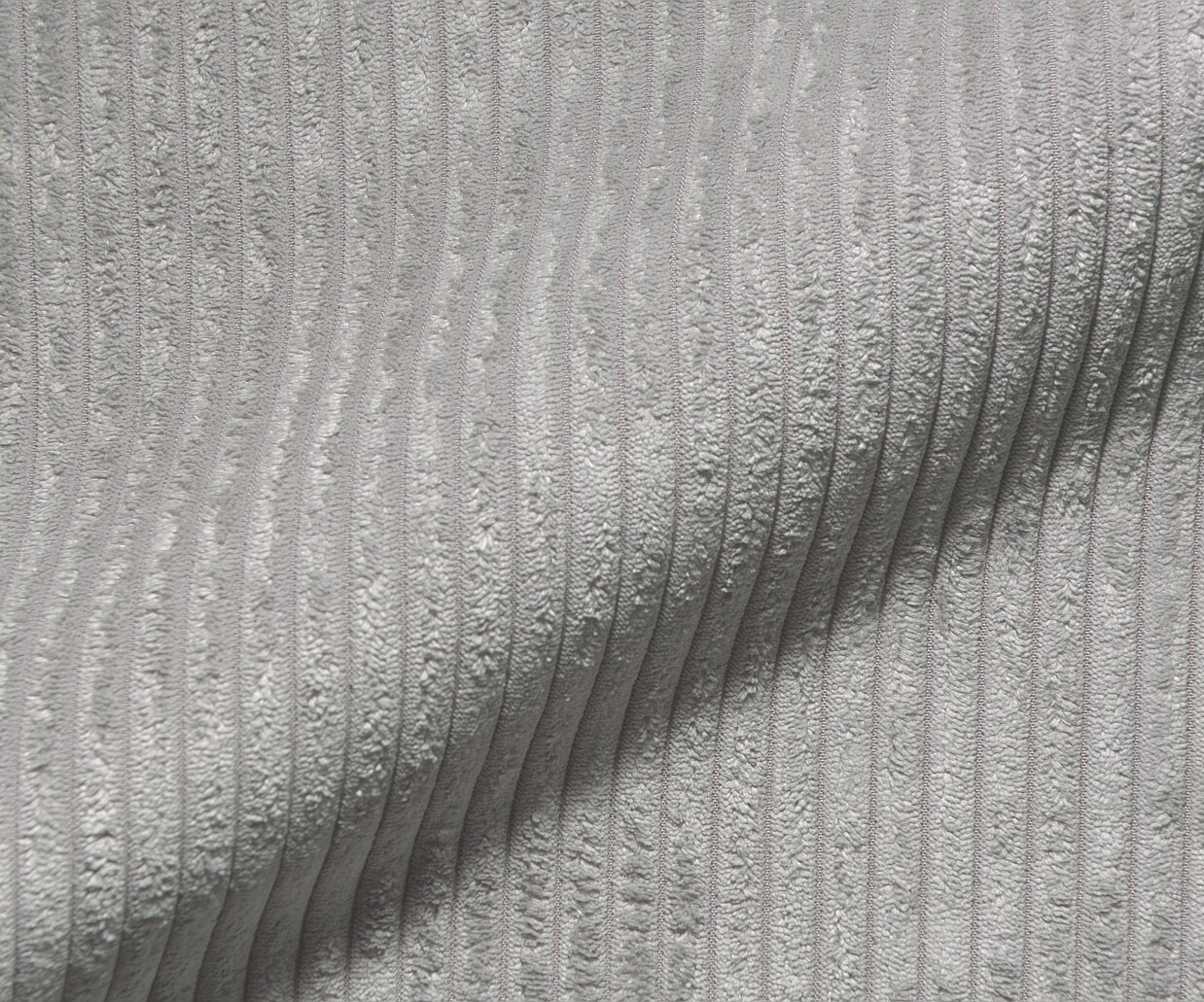 Lit-à-sommier-tapissier Dream-Well 120x200 cm Velours côtelé gris argenté avec matelas à ressorts ensachés et surmatelas Visco 2