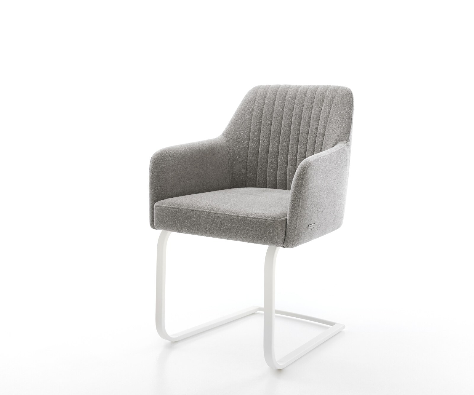Cantilever Greg-Flex tissu structuré doux gris pied cantilever plat blanc resorts ensachés 1