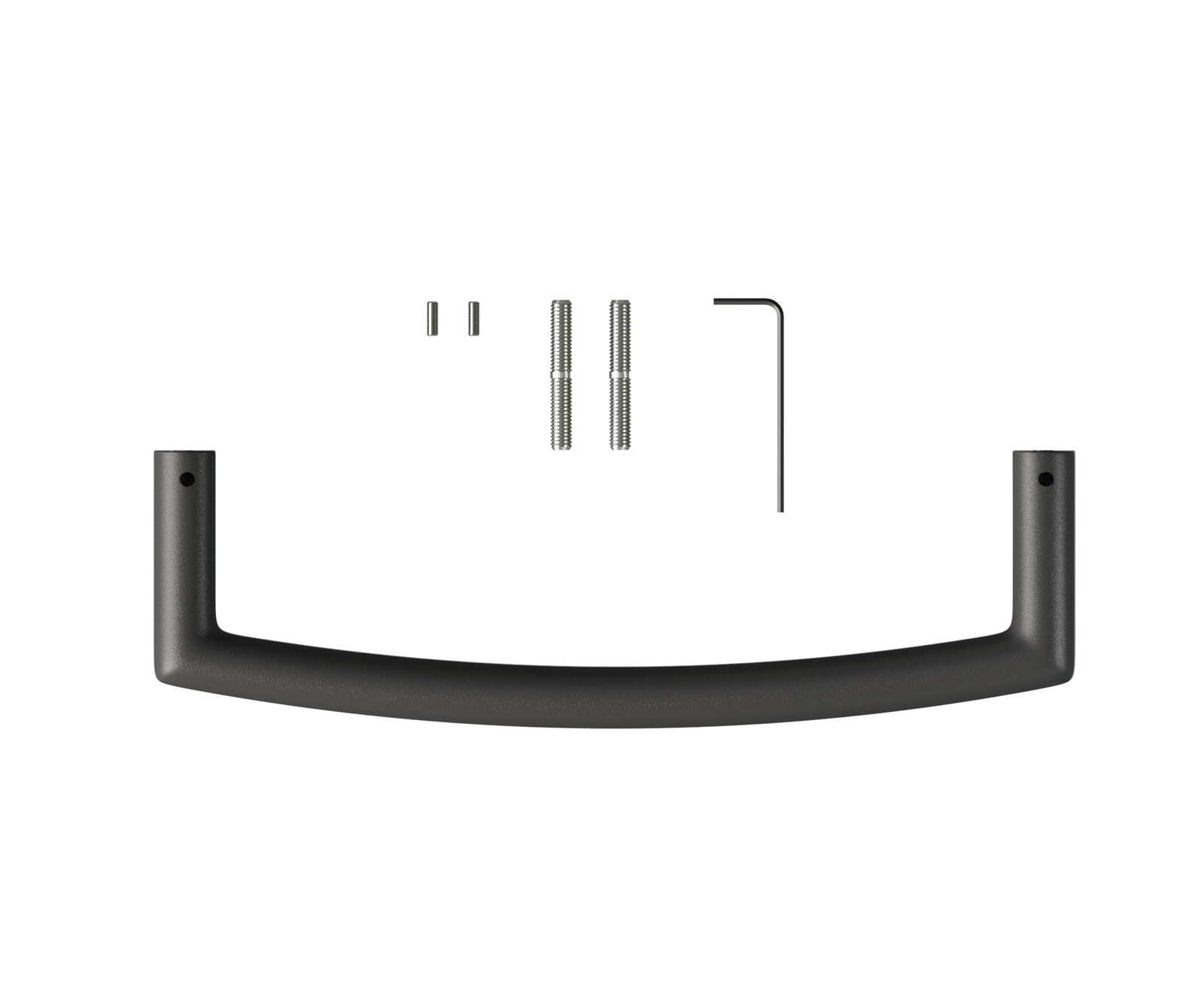 Poignée-de-fauteuil-de-bar Flex Flat Metal Noir  1