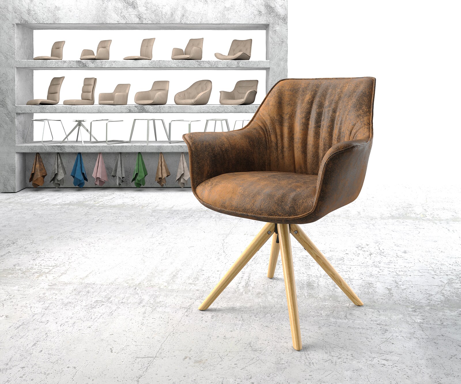  Chaise-de-salle-à-manger Keila-Flex avec accoudoirs  4