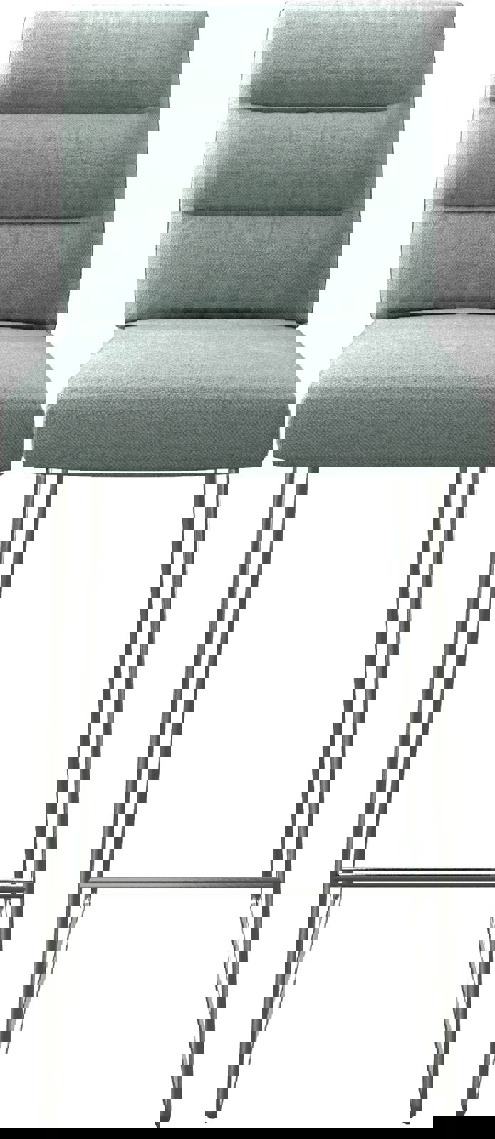 Chaise-de-bar Pela-Flex rayures menthe cadre de patins acier inoxydable 3 Chaise-de-bar Pela-Flex rayures menthe cadre de patins acier inoxydable 3