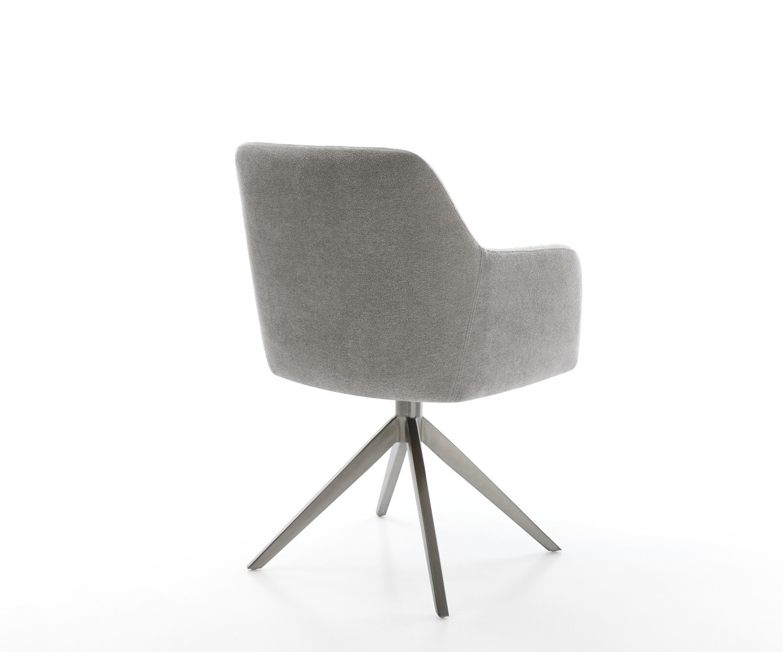 Chaise-pivotante Greg-Flex tissu structuré doux gris pied croisé large grafiete pivotement sur 360° fonction bascule resorts ensachés 5