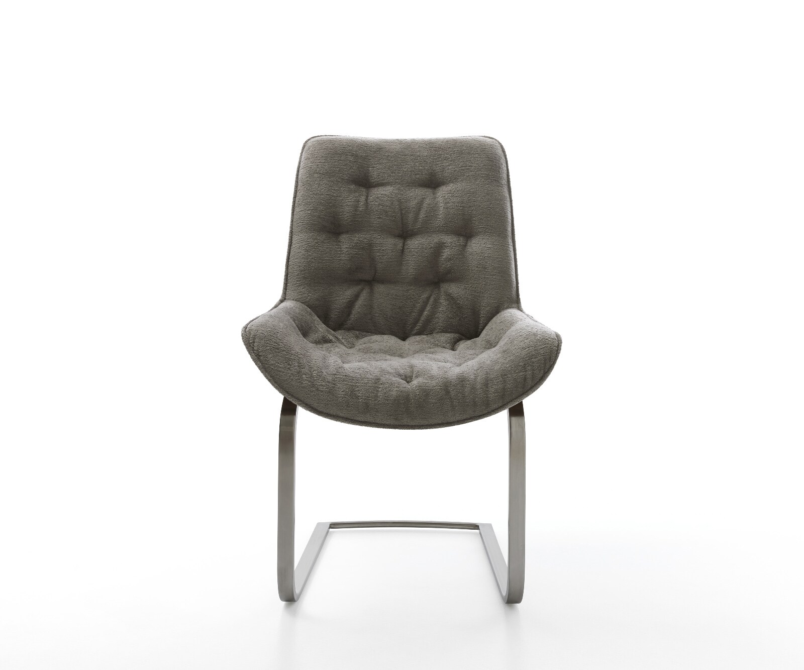 Cantilever Taimi-Flex bouclé doux couleur boue pied cantilever plat grafiete 2