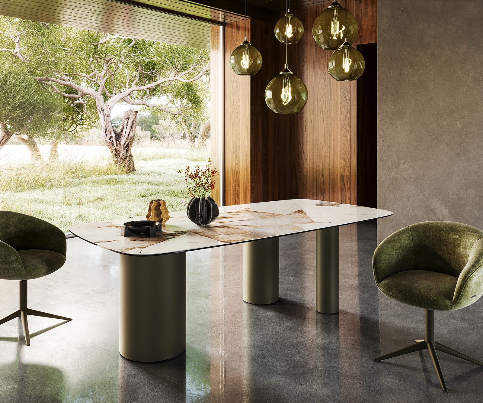Table à manger Edge Boot 240x120 Céramique Iris FMG Patagonia Lappato Troa Métal finition à effet Titane Table à manger Edge Boot 240x120 Céramique Iris FMG Patagonia Lappato Troa Métal finition à effet Titane