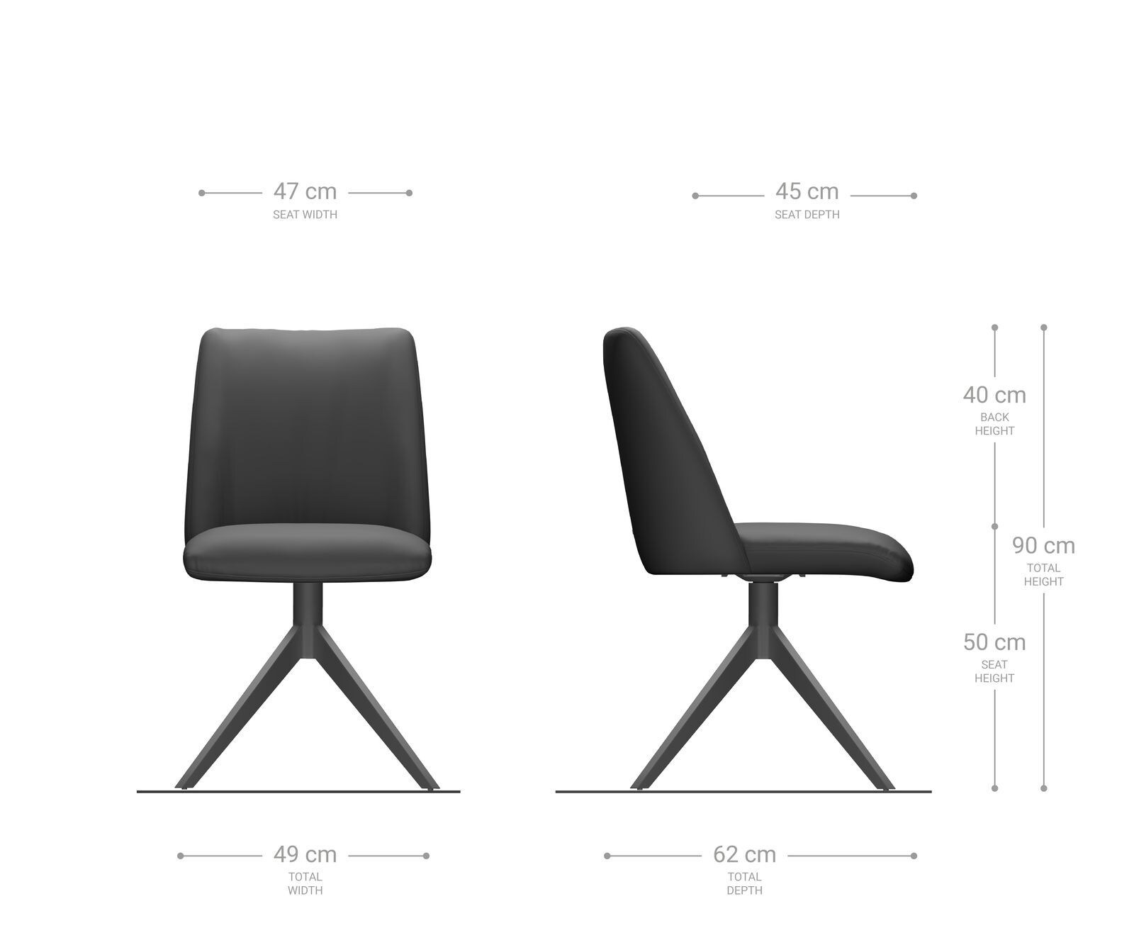 Chaise-pivotante Elso-Flex bouclé gris argenté pied croisé large noir pivotement sur 360° ressorts ensachés 6 Chaise-pivotante Elso-Flex bouclé gris argenté pied croisé large noir pivotement sur 360° ressorts ensachés 6