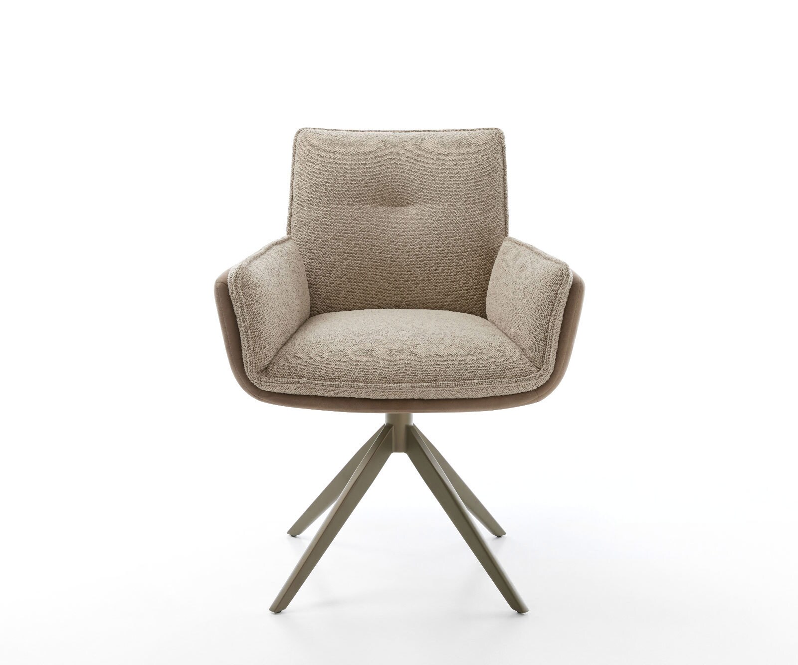 Chaise-pivotante Nela-Flex microvelours boue pied croisé large aspect titane pivotement sur 360° fonction bascule 1 Chaise-pivotante Nela-Flex microvelours boue pied croisé large aspect titane pivotement sur 360° fonction bascule 1